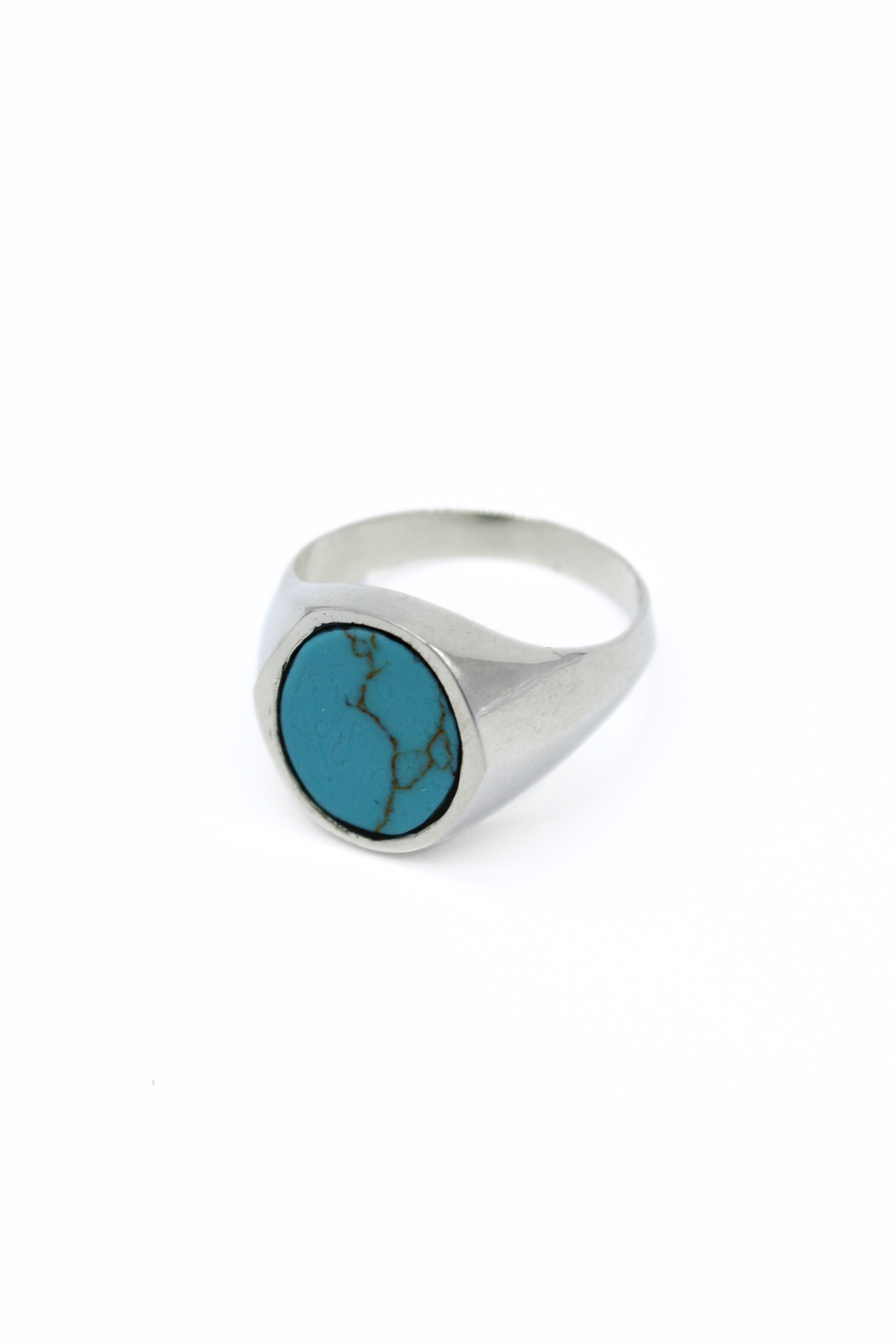 Turquoise Silver Ring for Women - Elegant Handmade Sterling Silver Jewelry with Natural Stone - Perfect for Gifts, Weddings & Everyday Wear