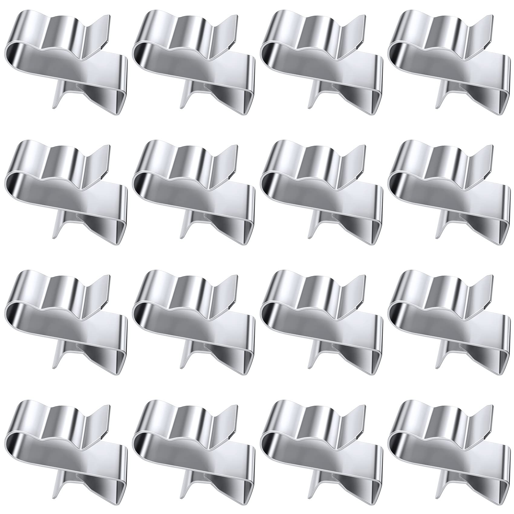 OIIKI 18PCS Stainless Steel Trailer Frame Wire Clips - 23mm Cable Clips for Automotive Wire Management, Boat Trailer & Fishing Boat Cable Organization - Perfect for Securing Wires on Trailers, RVs, and Marine Vehicles