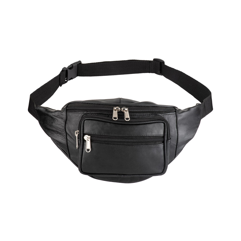 Premium BB 005 Black Waist Bag - Adjustable Belt Bum Bag for Men & Women - Perfect for Travel, Running, Hiking & Outdoor Activities
