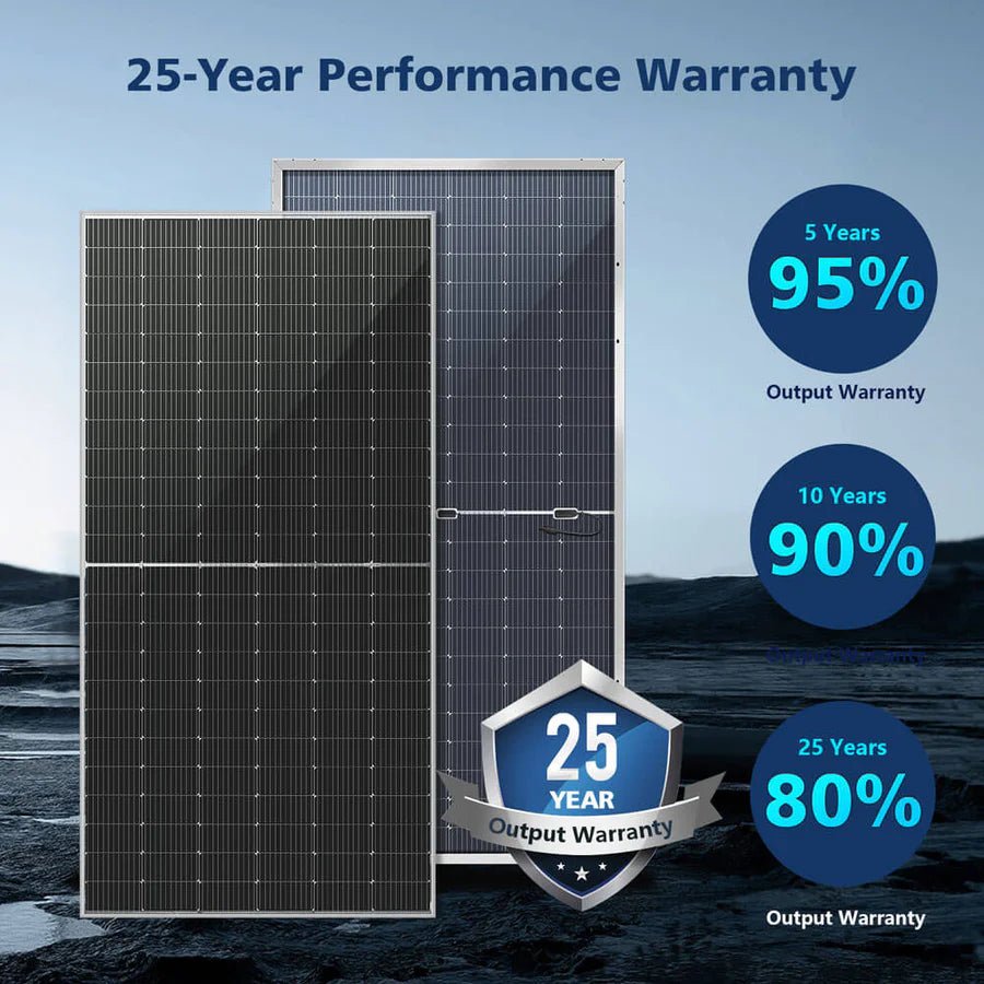 SunGoldPower 560W Bifacial PERC Monocrystalline Solar Panel - High Efficiency Solar Panel for Home, RV, and Off-Grid Power - Perfect for Residential, Commercial, and Outdoor Energy Needs