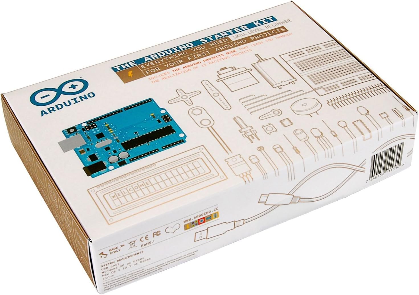 Official Arduino Starter Kit Deluxe Bundle with Make: Getting Started Book - Open Source Electronics Prototyping Platform for Beginners | Perfect for STEM Education, DIY Projects & Robotics Learning