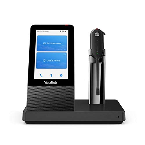 Yealink WH67 UC Wireless Office Headset System with Noise Cancellation - Bluetooth Headset for Business Calls, Video Conferencing & Remote Work - Ideal for Home Office, Call Centers & Professional Workspaces
