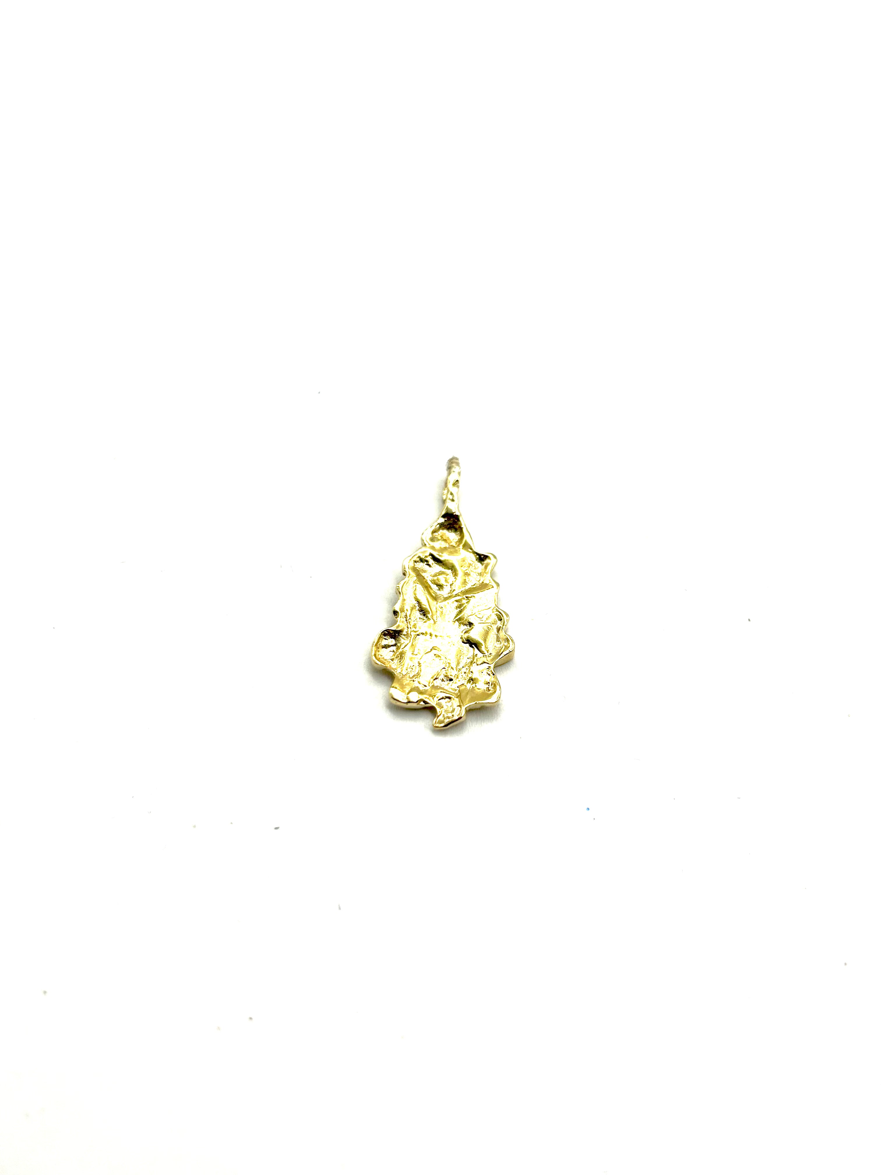 14K Yellow Gold Nugget Pendant Necklace for Women - Natural Gold Nugget Jewelry - Perfect for Everyday Wear, Gifts & Special Occasions