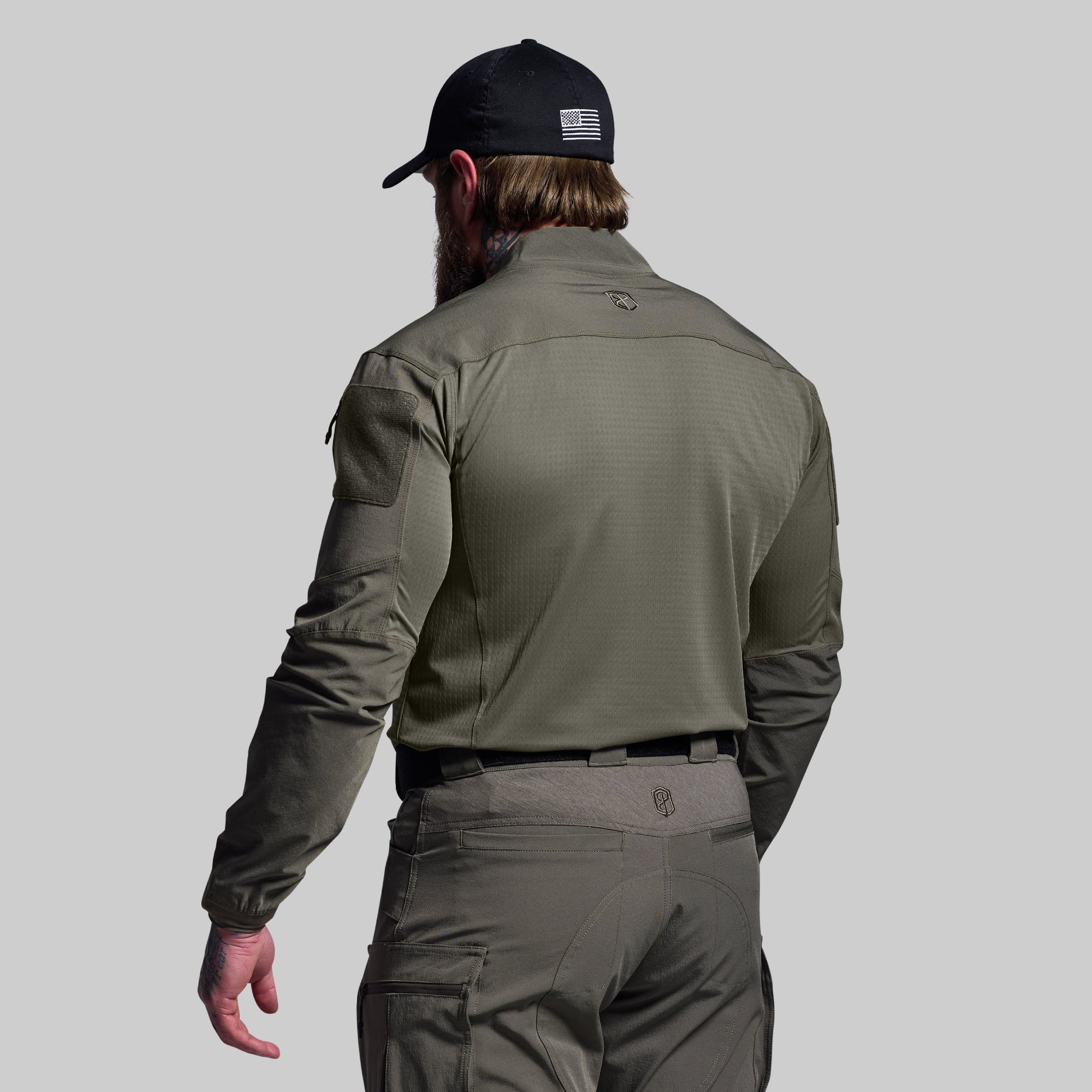 Long Sleeve Op Top Pro Tactical Shirt - Ranger Green | Durable Performance Shirt for Outdoor Activities, Airsoft, Hunting & Military Training