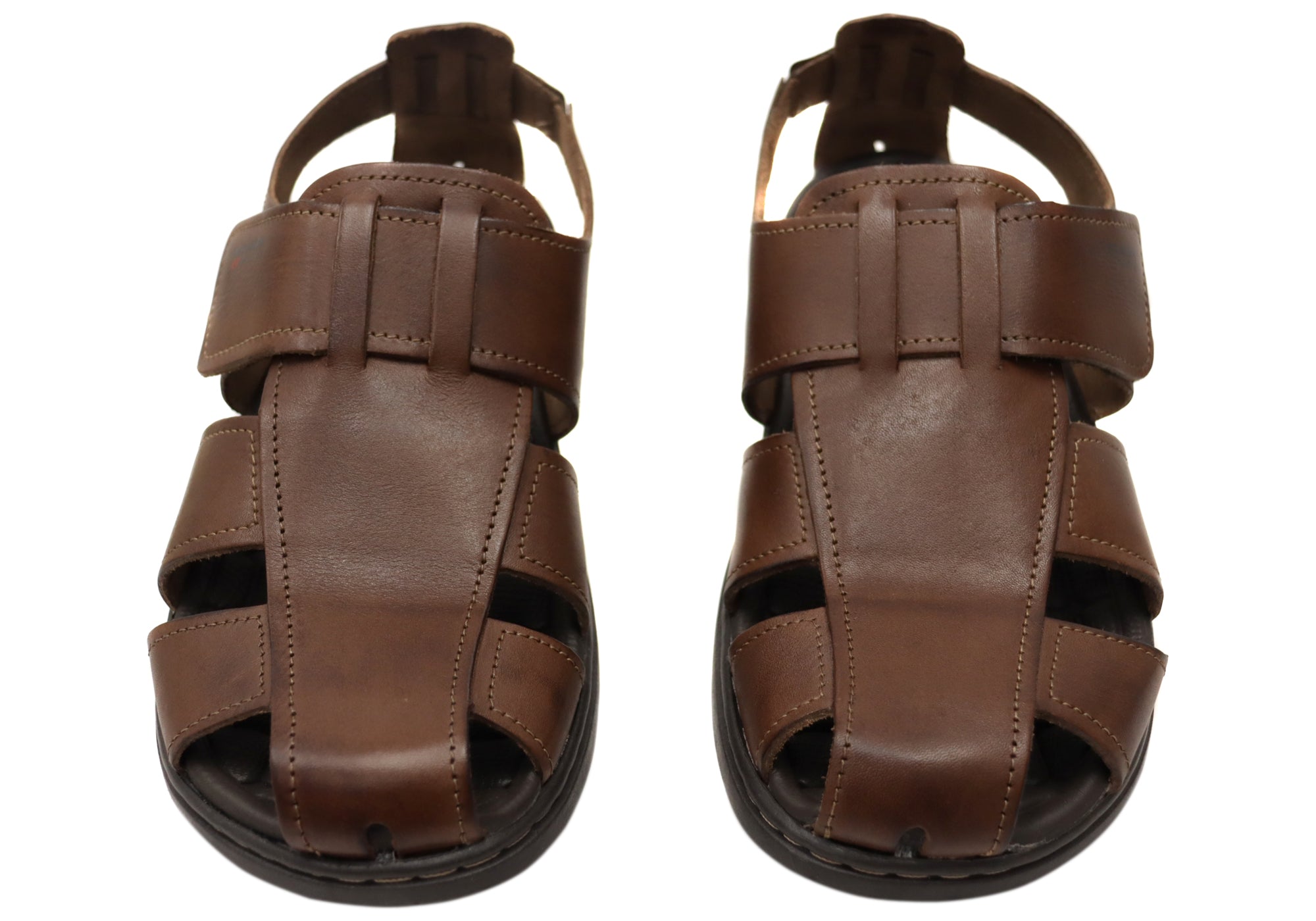 **Pegada Kedge Men's Leather Comfortable Sandals – Handmade in Brazil – Perfect for Beach, Travel & Casual Wear**