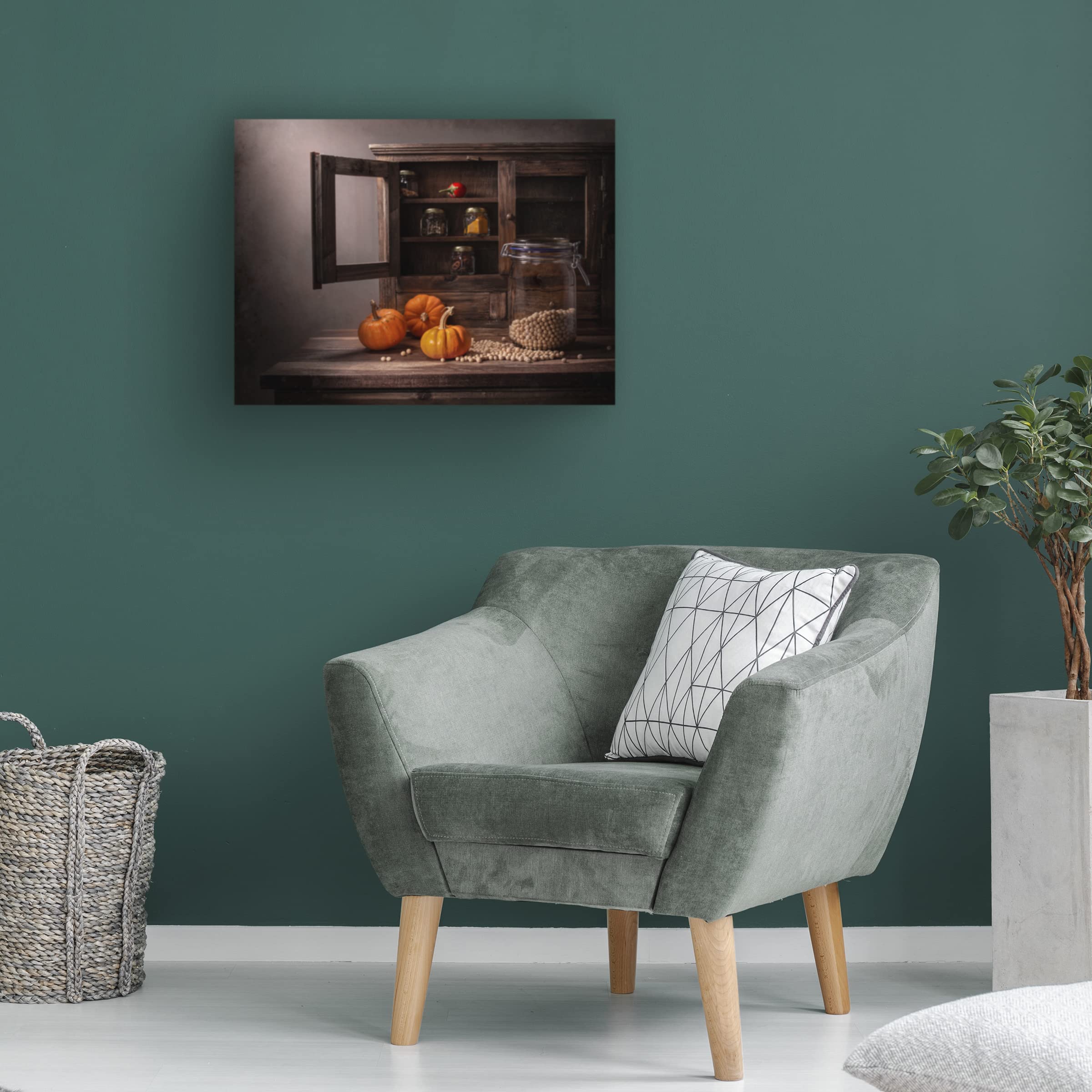 Trademark Fine Art 'A Beam Of Light In The Kitchen' Canvas Wall Art by Margareth Perfoncio - Modern Kitchen Decor for Home & Restaurant
