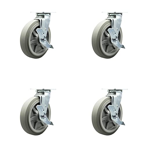 4 Swivel w/4 Brakes & 2 Swivel Locks