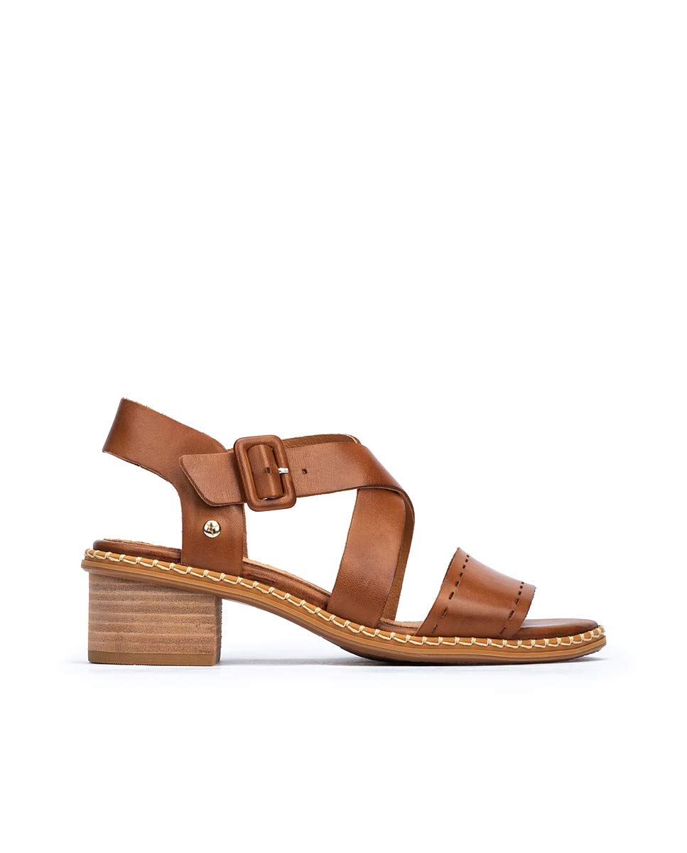 PIKOLINOS Women's Leather Heeled Sandals - Comfortable & Stylish Blanes for Casual Outings, Parties & Summer Wear