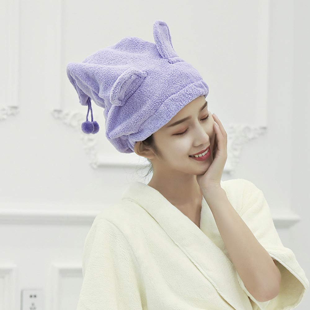 3 Pack Super Absorbent Microfiber Hair Towel Cap - Quick Dry Hair Wrap for Women with Long Hair, Shower & Swim Hair Protection - Perfect for Post-Wash, Salon, Gym & Travel Use
