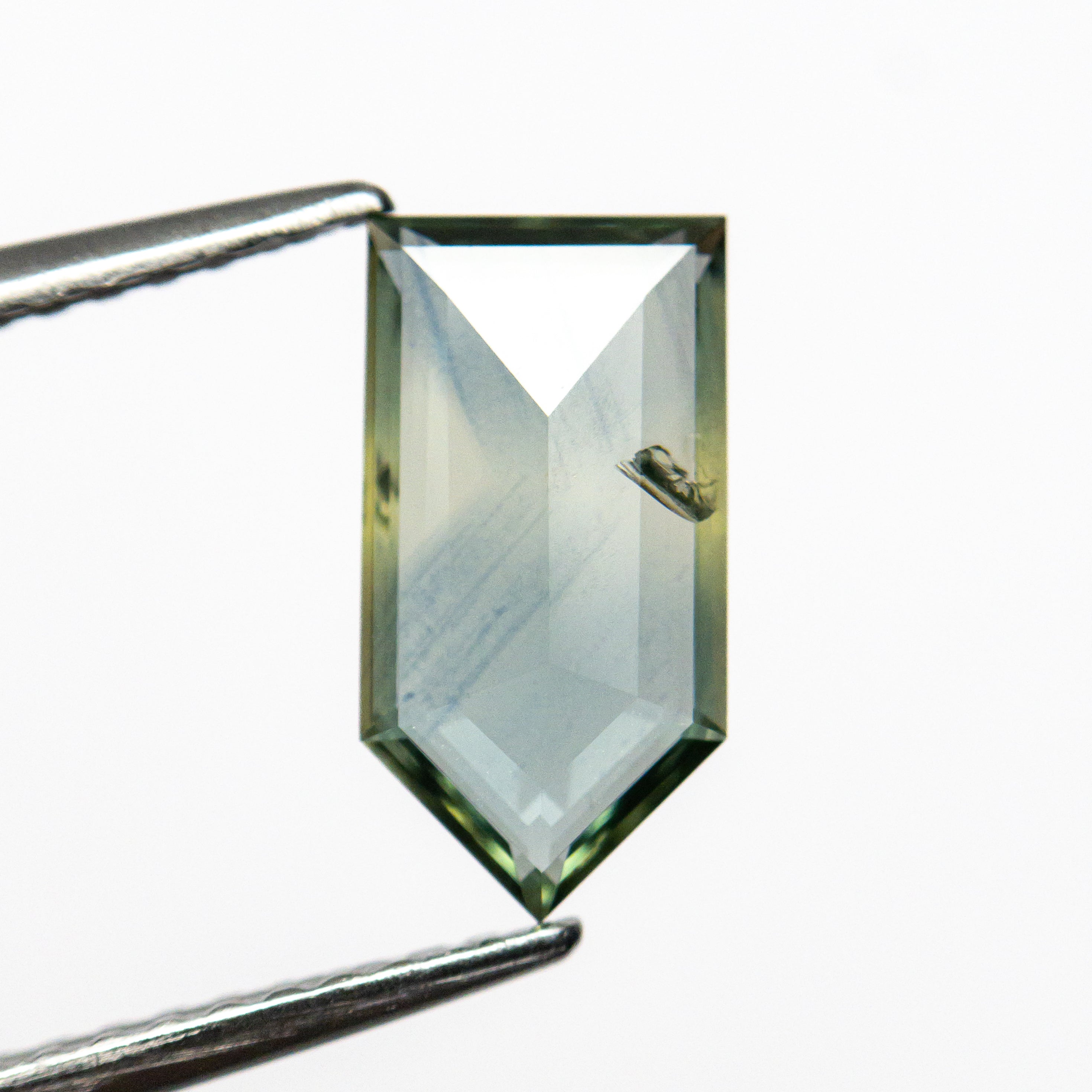 1.30ct Natural Shield Rose Cut Sapphire Gemstone - 10.36x5.35x1.94mm for Jewelry Making, Engagement Rings & Unique Gifts