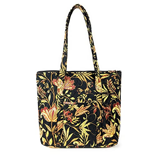 Medium Floral Black Red