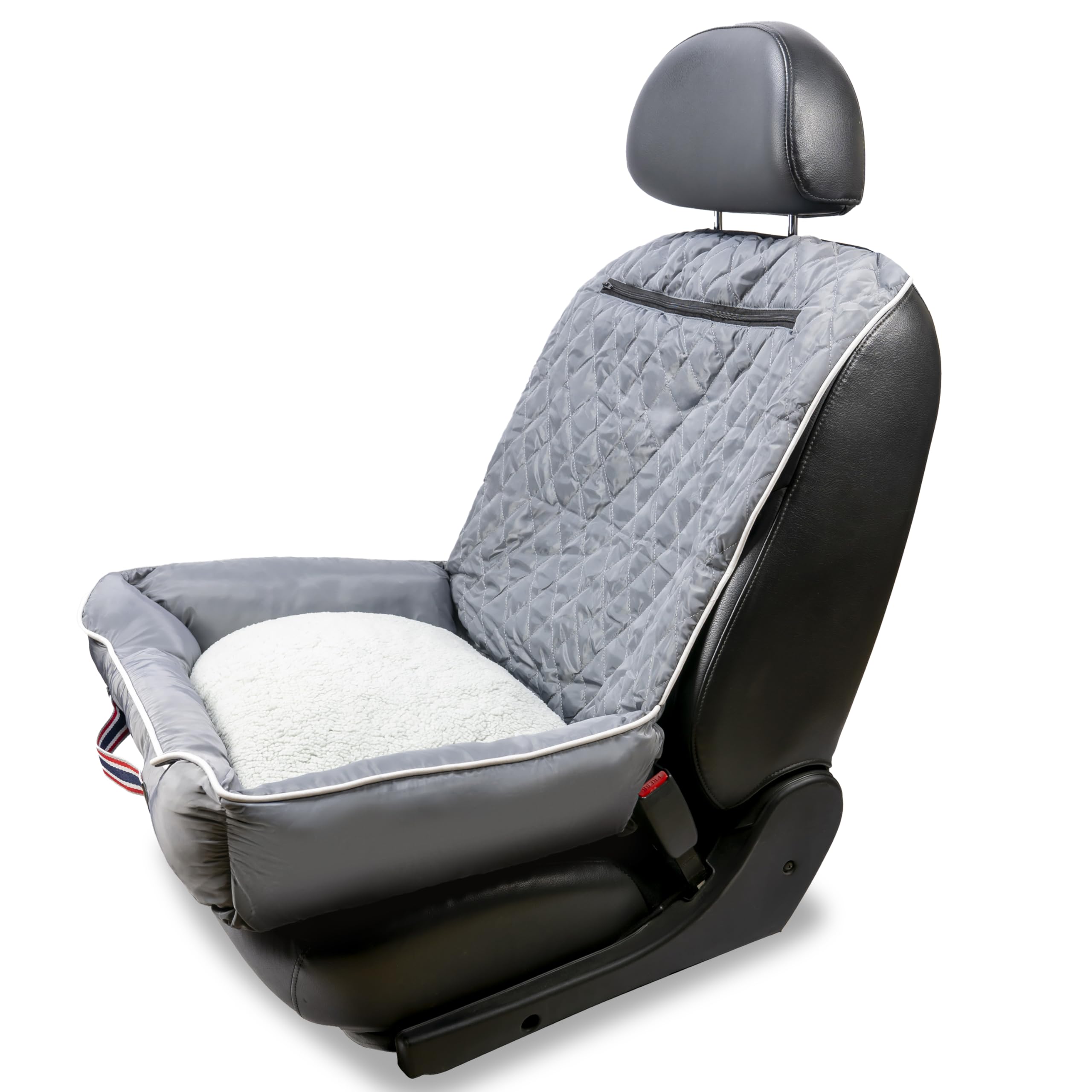 Pet2Go Grey Car Seat Cover for Dogs - Durable & Waterproof for Travel
