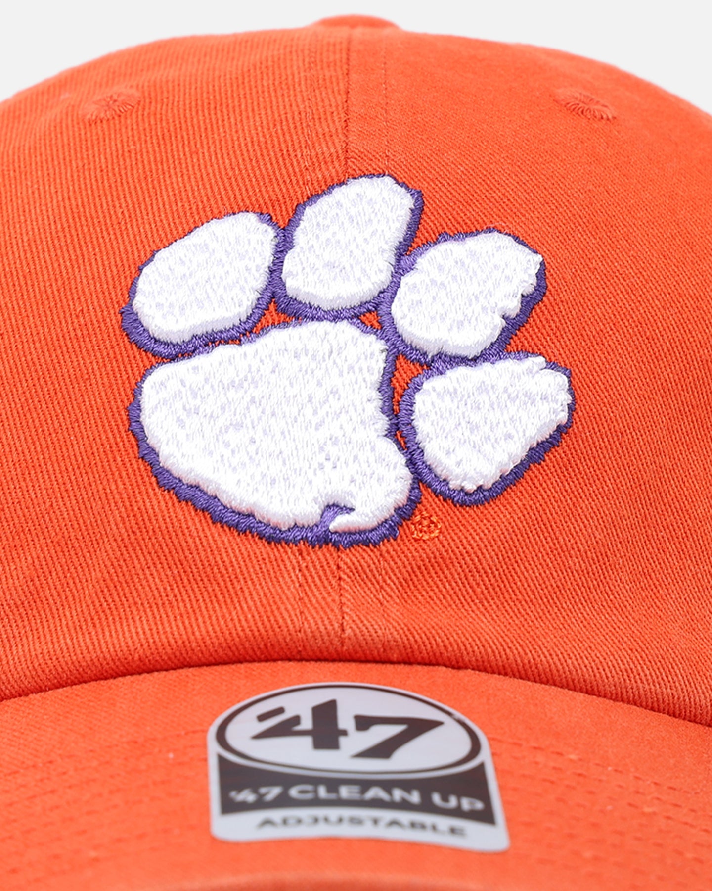 47 Brand Clemson Tigers 47 Clean Up Adjustable Strapback Hat - Orange - Perfect for Game Day, Tailgating & College Fan Gear