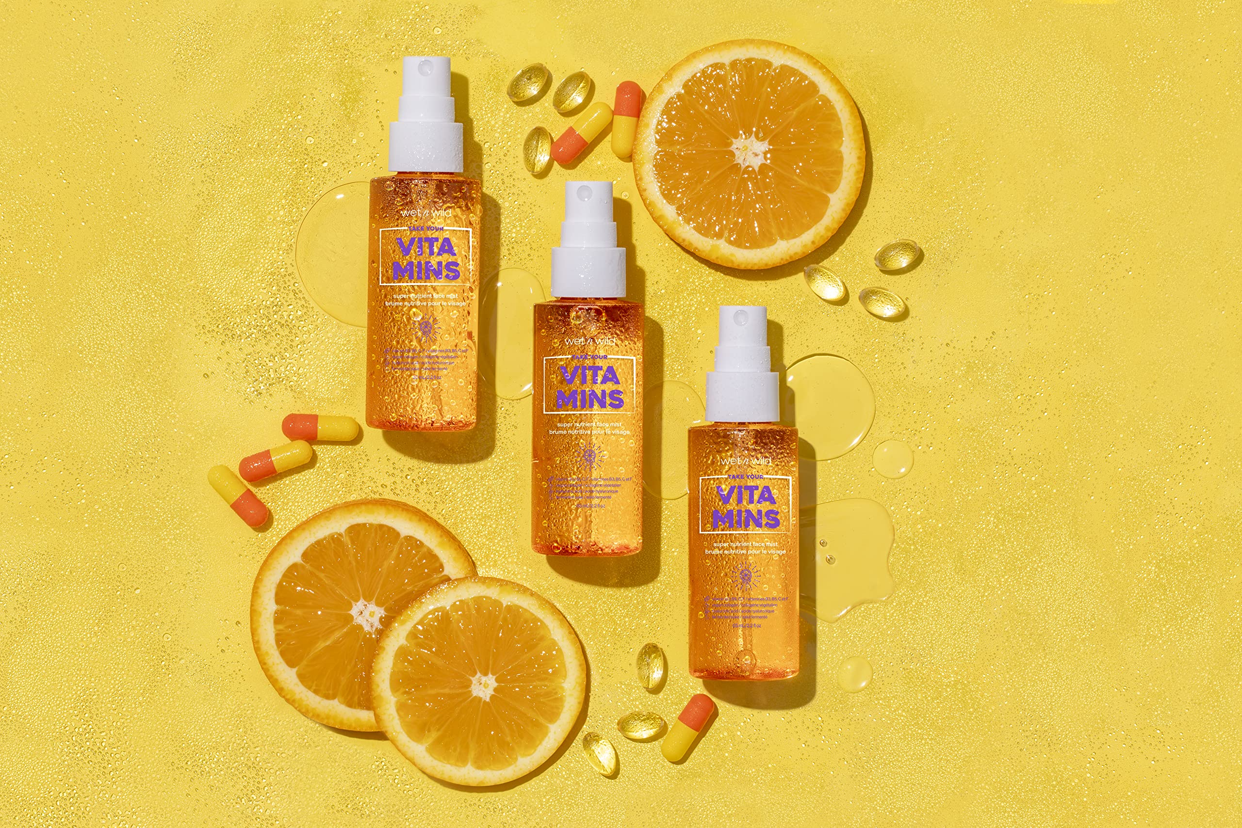 Wet n Wild Take Your Vitamins Super Nutrient Face Mist - Hydrating & Refreshing Vitamin Spray for Glowing Skin | Perfect for Daily Skincare Routine & On-the-Go Hydration