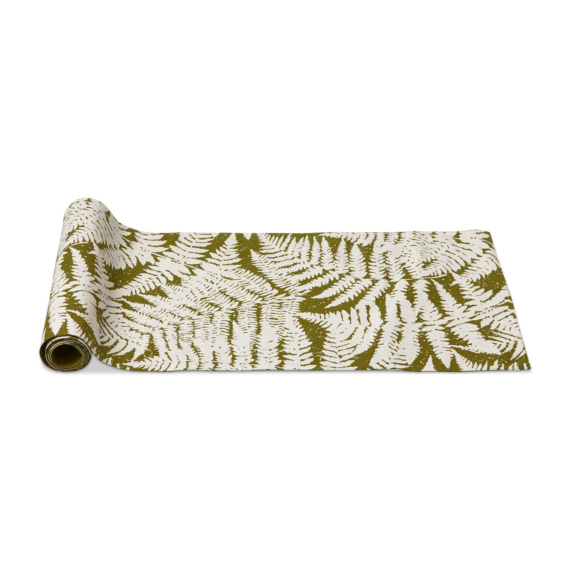Lush Fern Runner - Elegant Green Table Runner for Dining Room Decor, Wedding, Holiday & Special Occasions