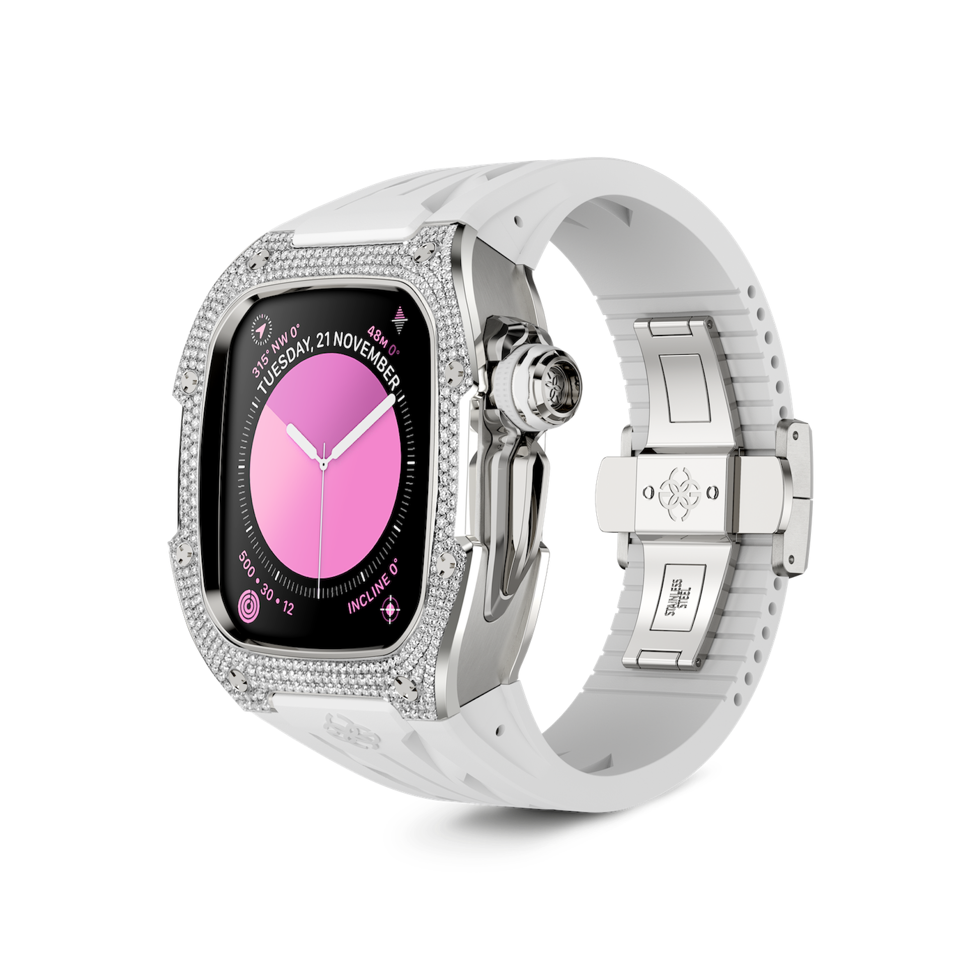 Premium Apple Watch Case with Snowflake Design - RSTIII46 - Durable & Stylish Protection for Workouts, Outdoor Activities & Daily Wear