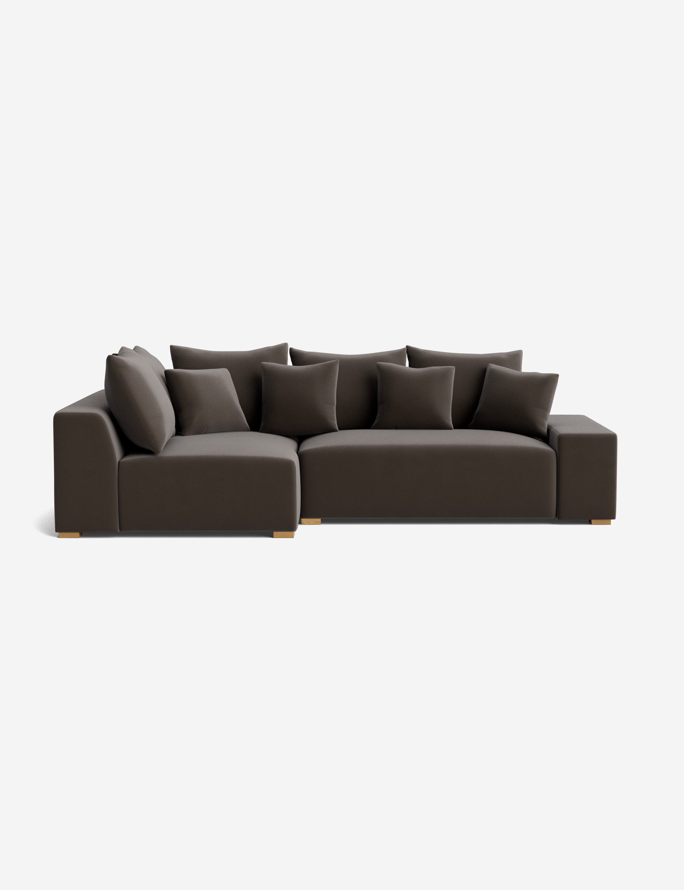 Stylish Clayton Sectional Sofa - Modern L-Shaped Couch for Living Room, Home Theater & Lounge Areas | Comfortable Fabric Upholstery & Spacious Seating