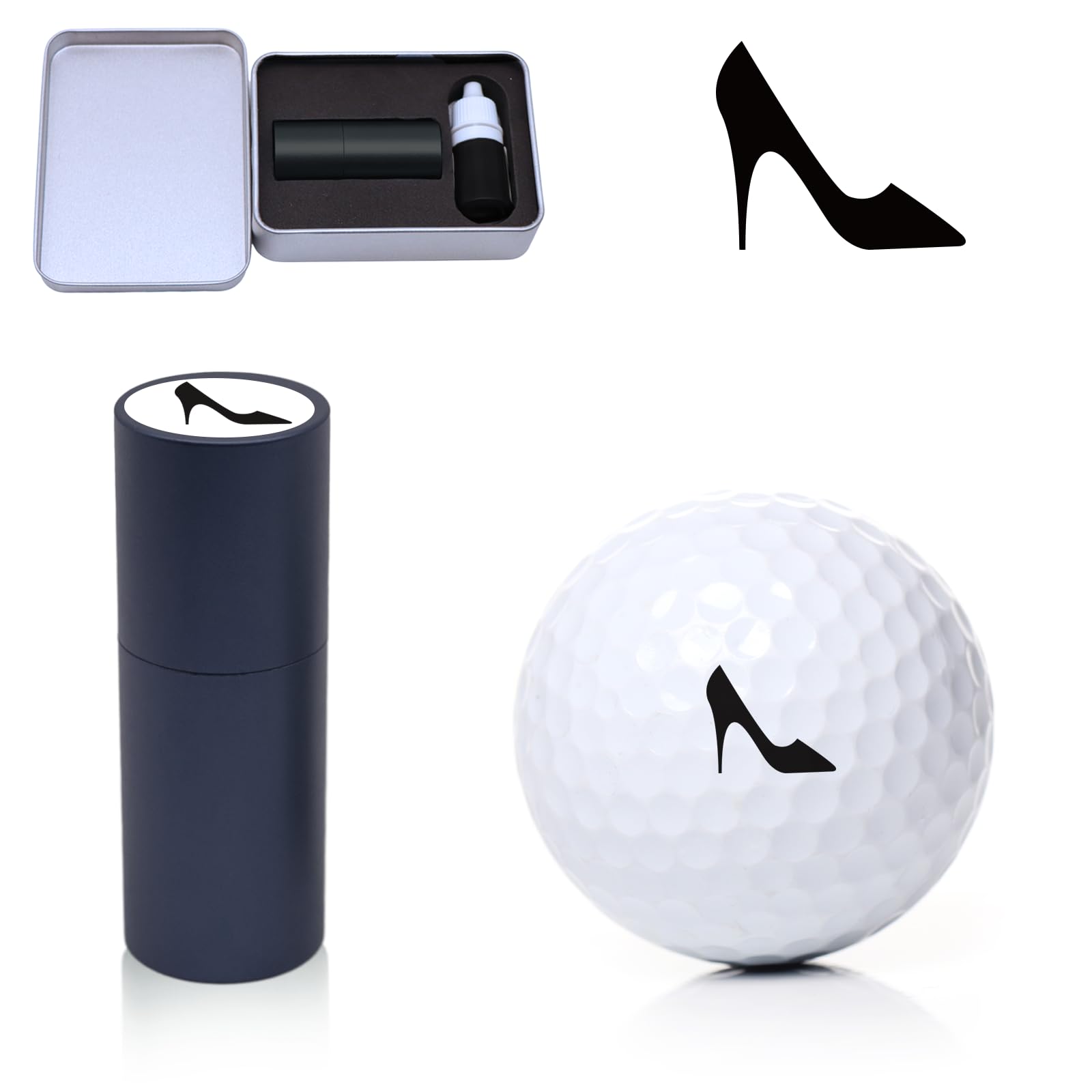 Waterproof Golf Ball Stamp & Marker - Personalized Golf Ball Stamper for Men, Durable Golf Accessories & Golfer Gift, Perfect for Identifying Golf Balls on the Course
