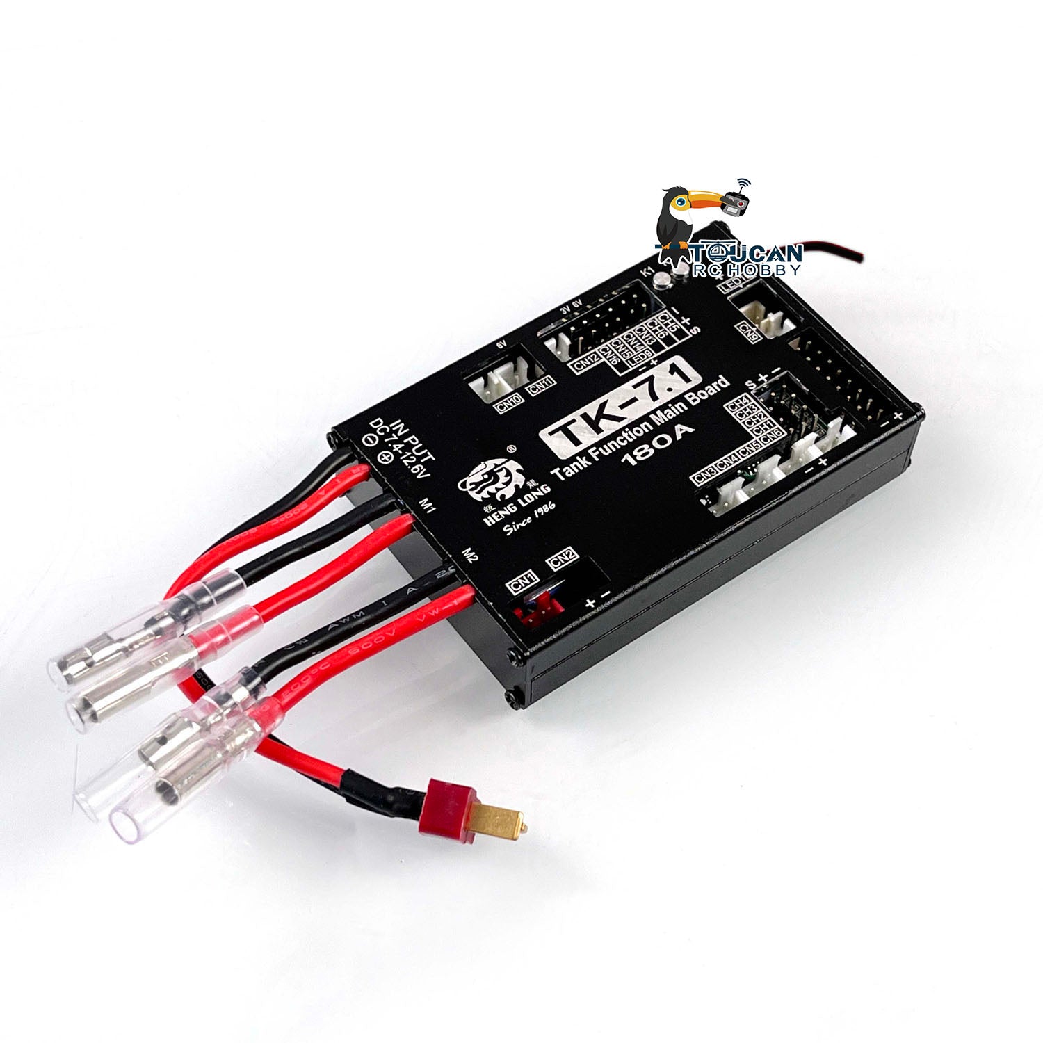 Henglong 7.1 Multi-Function Main Board for 1/16 RC Tank Models - Compatible with Leopard 2A6 & Abrams M1A2 - Realistic Sound Effects - Perfect for RC Tank Enthusiasts and Military Model Collectors