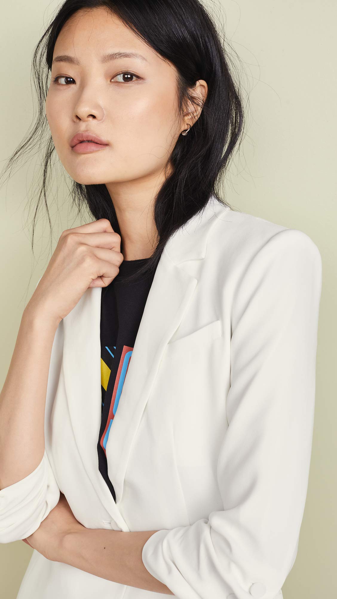 Cinq a Sept Women's Crepe Khloe Blazer - Elegant Tailored Jacket for Work & Evening Wear | Office Outfits & Special Occasions