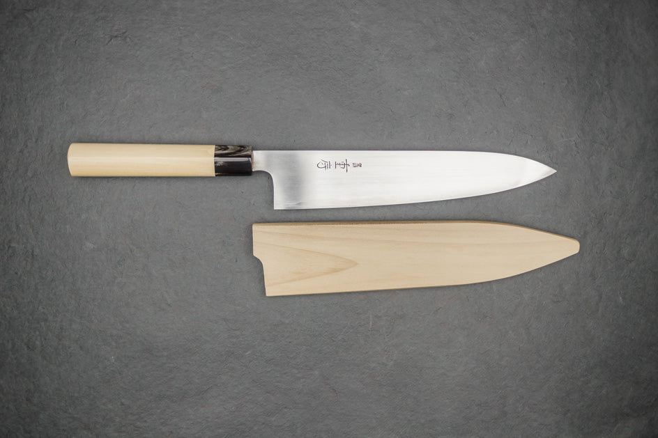 Premium Shigefusa Kasumi Gyuto 240mm Japanese Chef Knife - High Carbon Steel, Razor Sharp Blade for Professional Chefs & Home Cooking - Perfect for Slicing, Dicing & Meat Cutting
