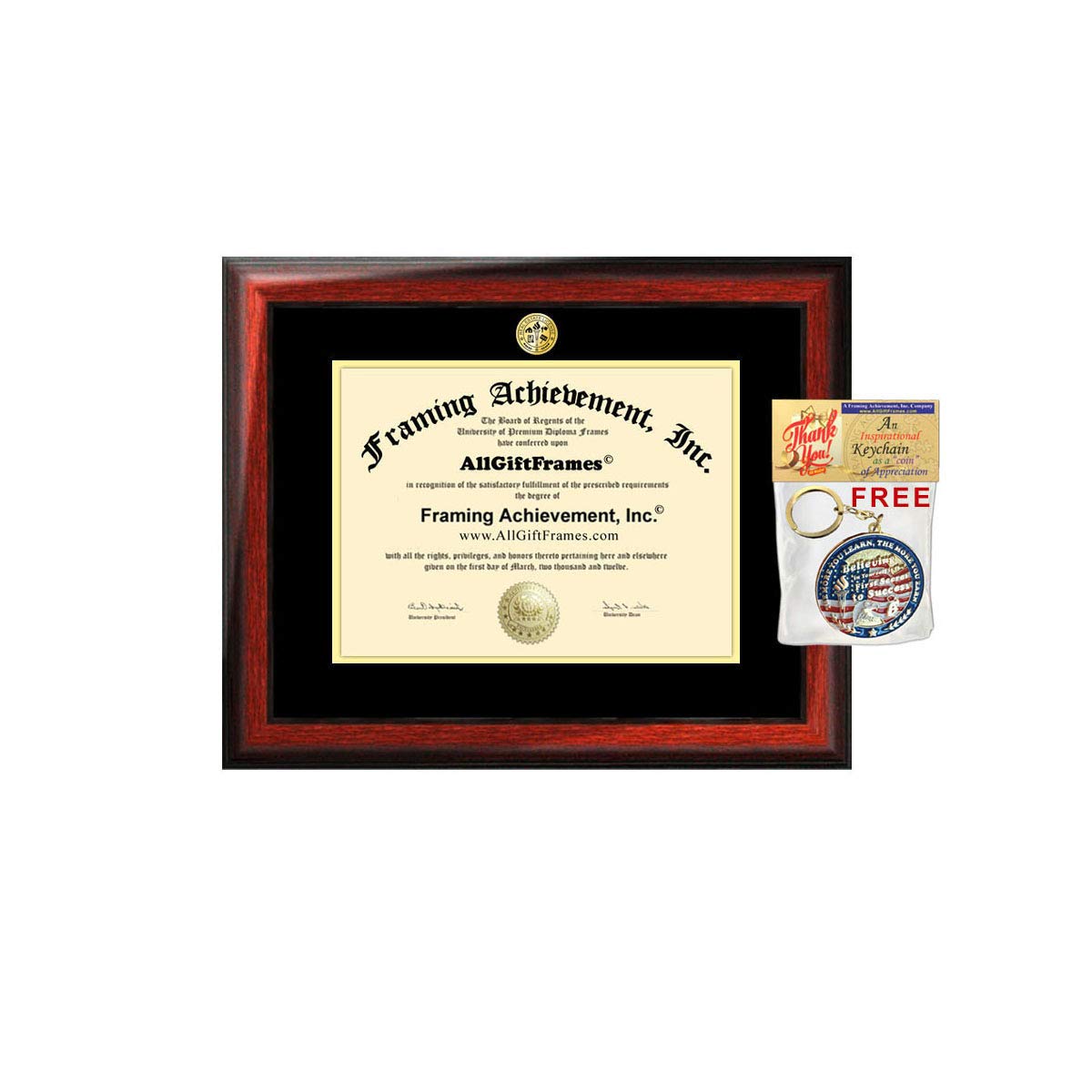 Professional License Certificate Frames - Wood Matte Mahogany Custom Document Holder for Real Estate License, Degree, Realtor Certification & State Board Documents - Perfect for Office Display, Wall Mounting & Professional Credential Presentation