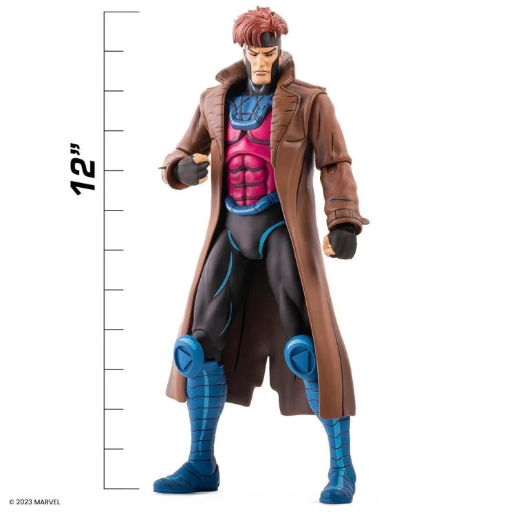 X-Men: The Animated Series Gambit 1/6 Scale Collectible Action Figure - Perfect for Marvel Fans, Display & Comic Book Collections