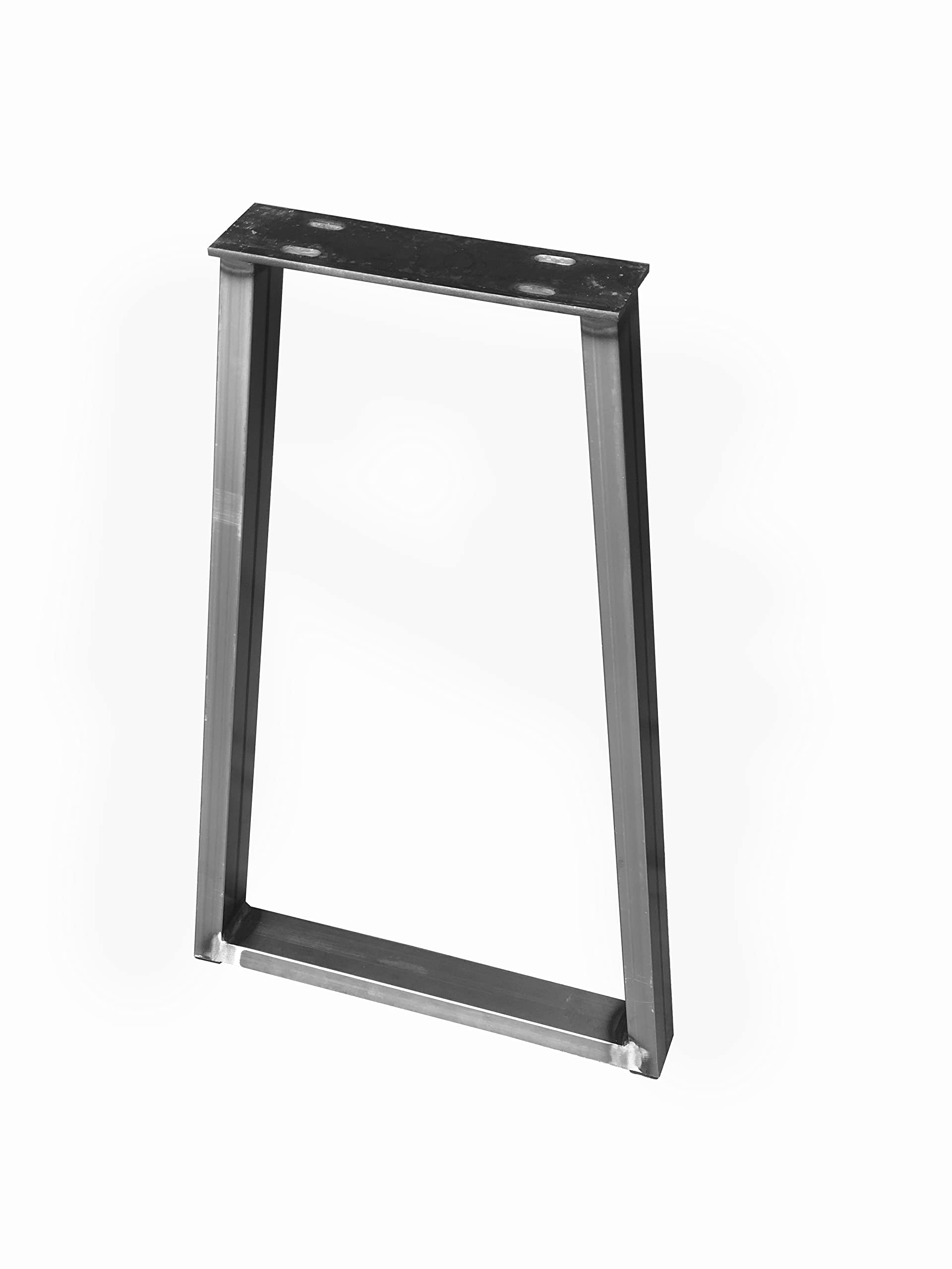 Industrial Modern WIDE BASE Trapezoid Tubing Metal Hairpin Legs (Single Leg, 1