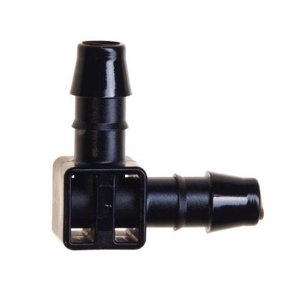 Blumat 8MM Elbow Connector - Durable Plastic Irrigation Fitting for Drip Systems & Garden Watering - Perfect for Greenhouses, Hydroponics & DIY Projects