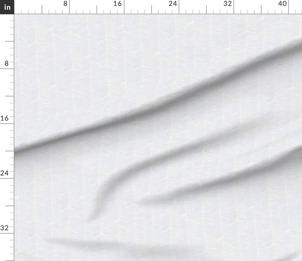 Premium Herringbone Gray Chevron Printed Petal Signature Cotton Fabric by Spoonflower - Perfect for Sewing, Quilting, Apparel, Crafts & Nursery Decor | Soft & Durable Fabric by The Yard for DIY Projects & Home Decor