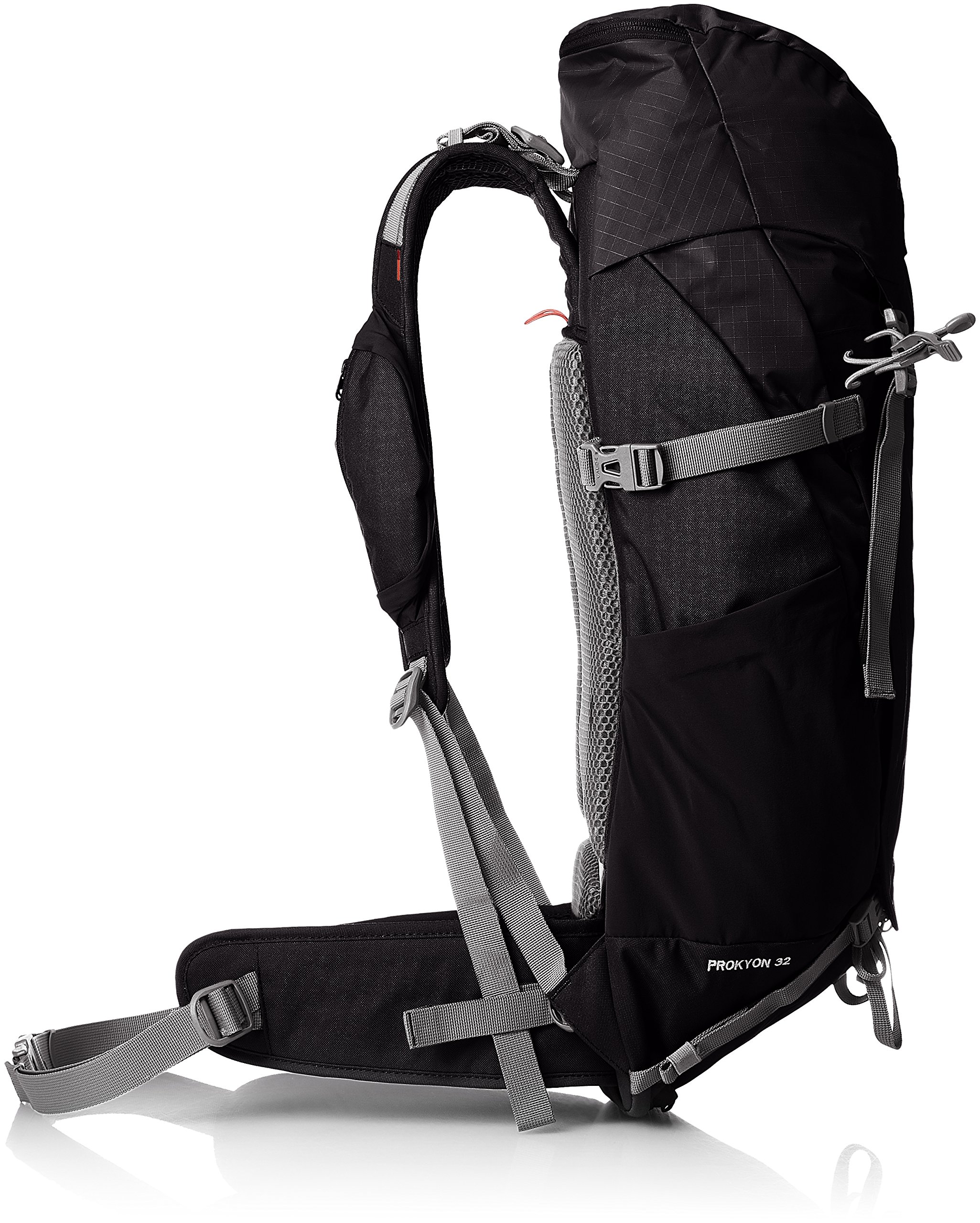 Faude Prokyon 32L Hiking Backpack - Lightweight Water-Resistant Daypack for Outdoor Adventures, Travel & Camping | Durable Black Backpack with Adjustable Straps & Multiple Pockets