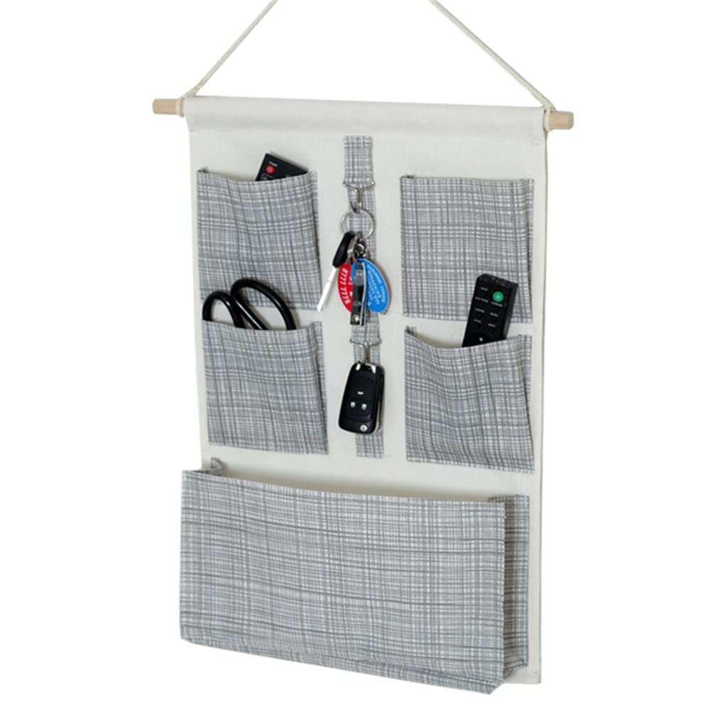 Multi-Purpose Hanging Storage Organizer Bag for Door & Bedside - Fabric Closet Organizer with Pockets (Color: Blue) | Perfect for Bedroom, Bathroom, Dorm & Small Space Organization
