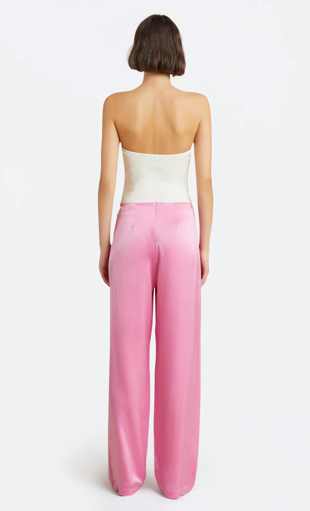 Amber Pant Candy Pink - Women's High Waisted Stretch Pants for Work, Office & Casual Wear