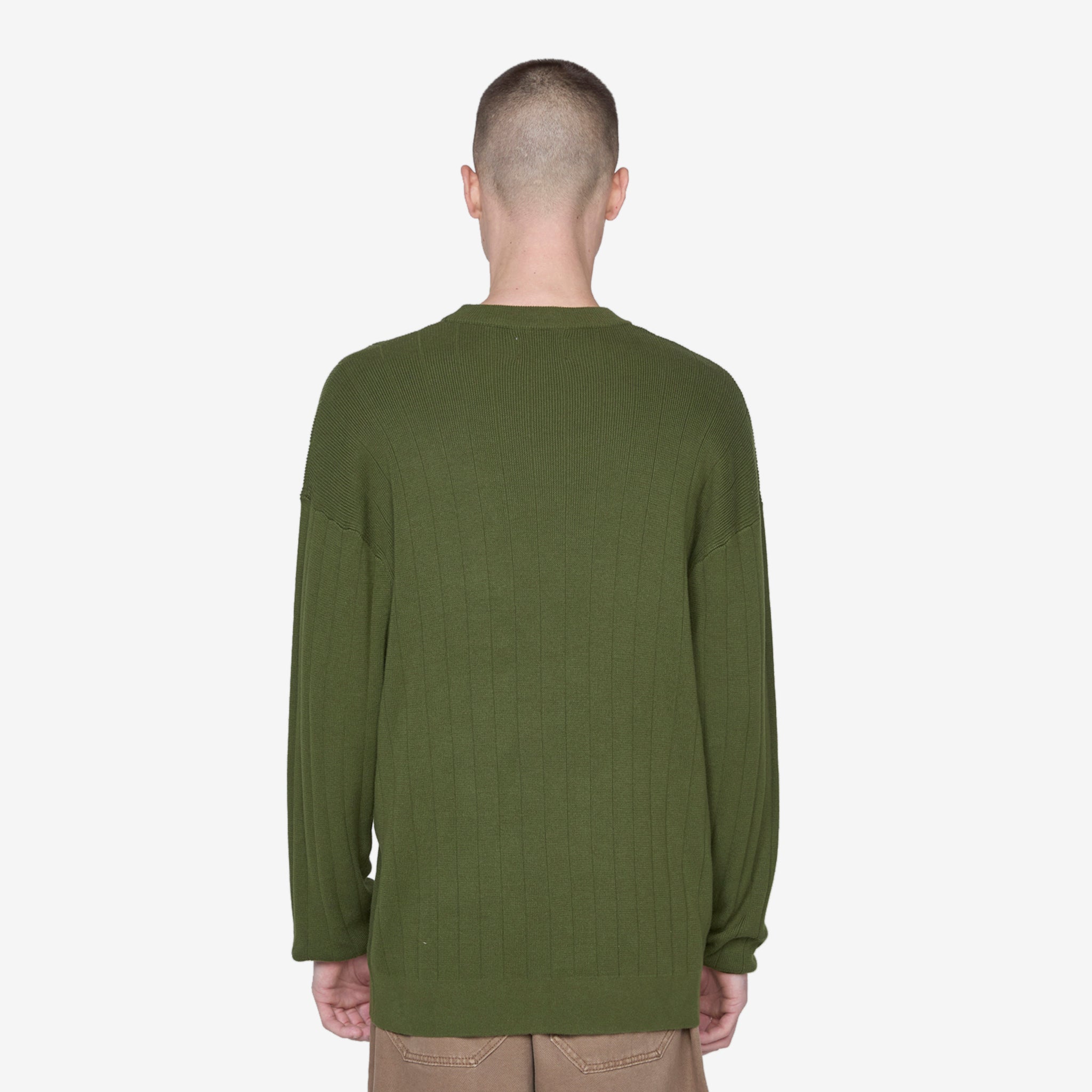 Stars Ribbed Knitted Sweater for Women - Cozy Winter Pullover with Foliage Pattern - Perfect for Casual Outfits, Office Wear & Holiday Gatherings