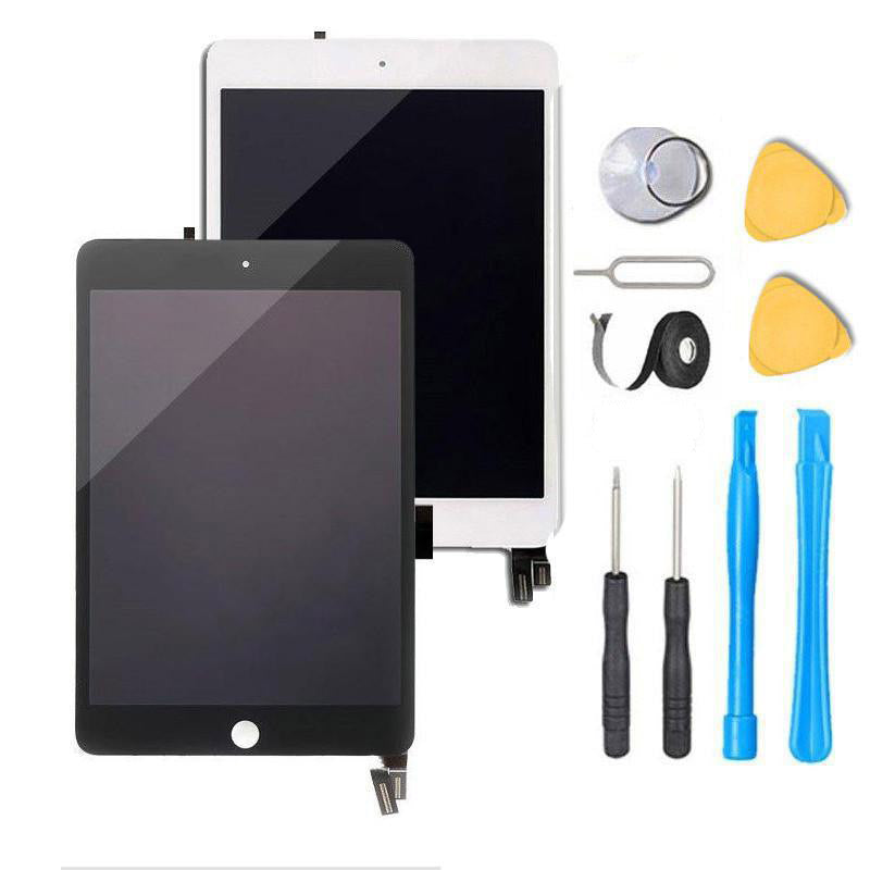 Original iPad Mini 4 Screen Replacement LCD + Digitizer Premium Repair Kit - Black or White - DIY Fix for Cracked/Damaged Display - Perfect for Home, Office & School Use