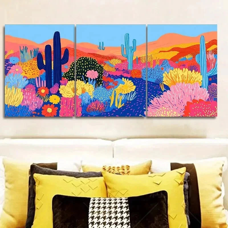 3-Piece Mushroom Garden Wall Art Set - Framed Canvas Prints 50x70cm | High Quality Australian Made Wall Decor | Ready to Hang | Perfect for Living Room, Bedroom & Office Decor
