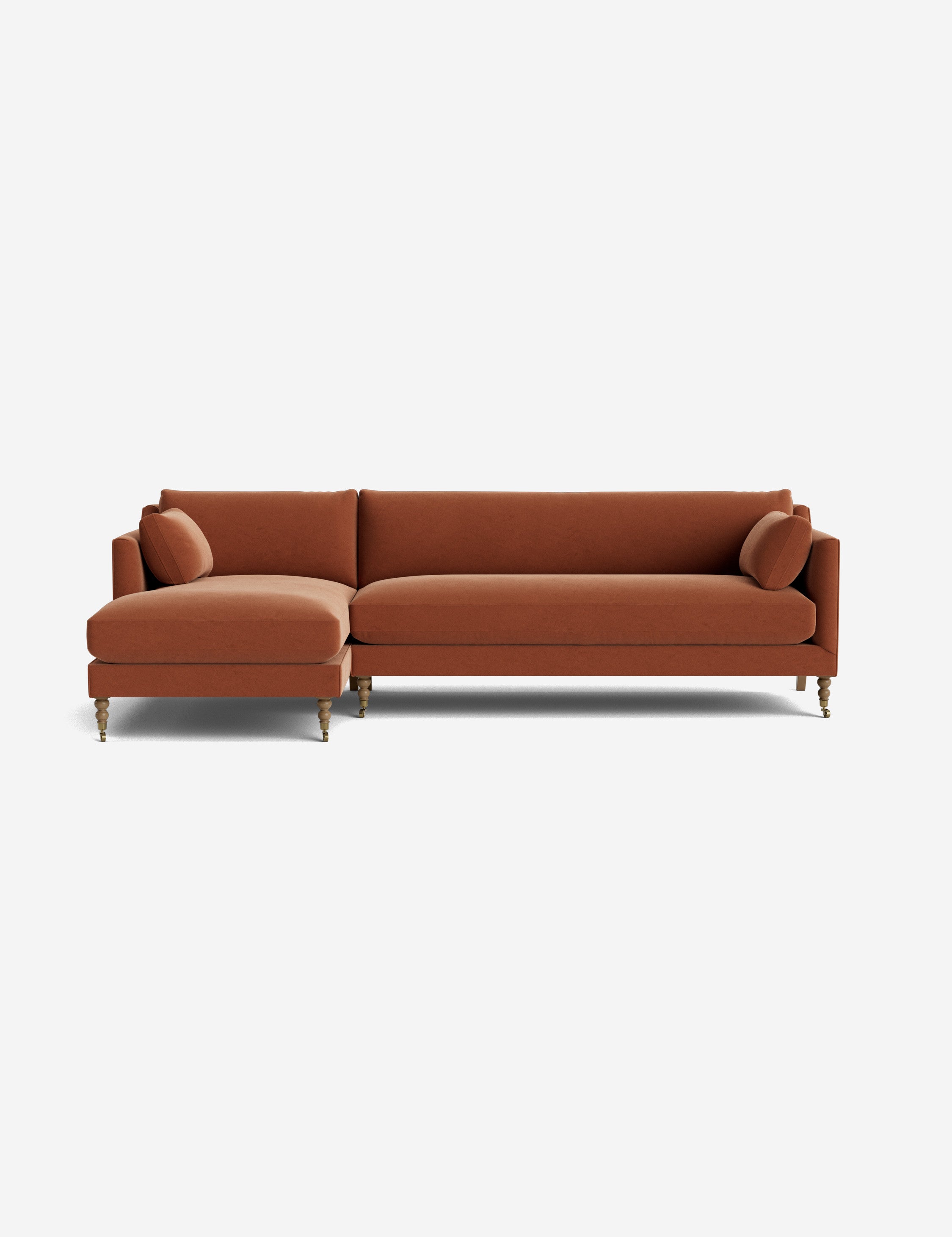 Fabienne Sectional Sofa - Modern L-Shaped Couch with Reversible Chaise, Soft Fabric Upholstery for Living Room, Family Room & Home Theater