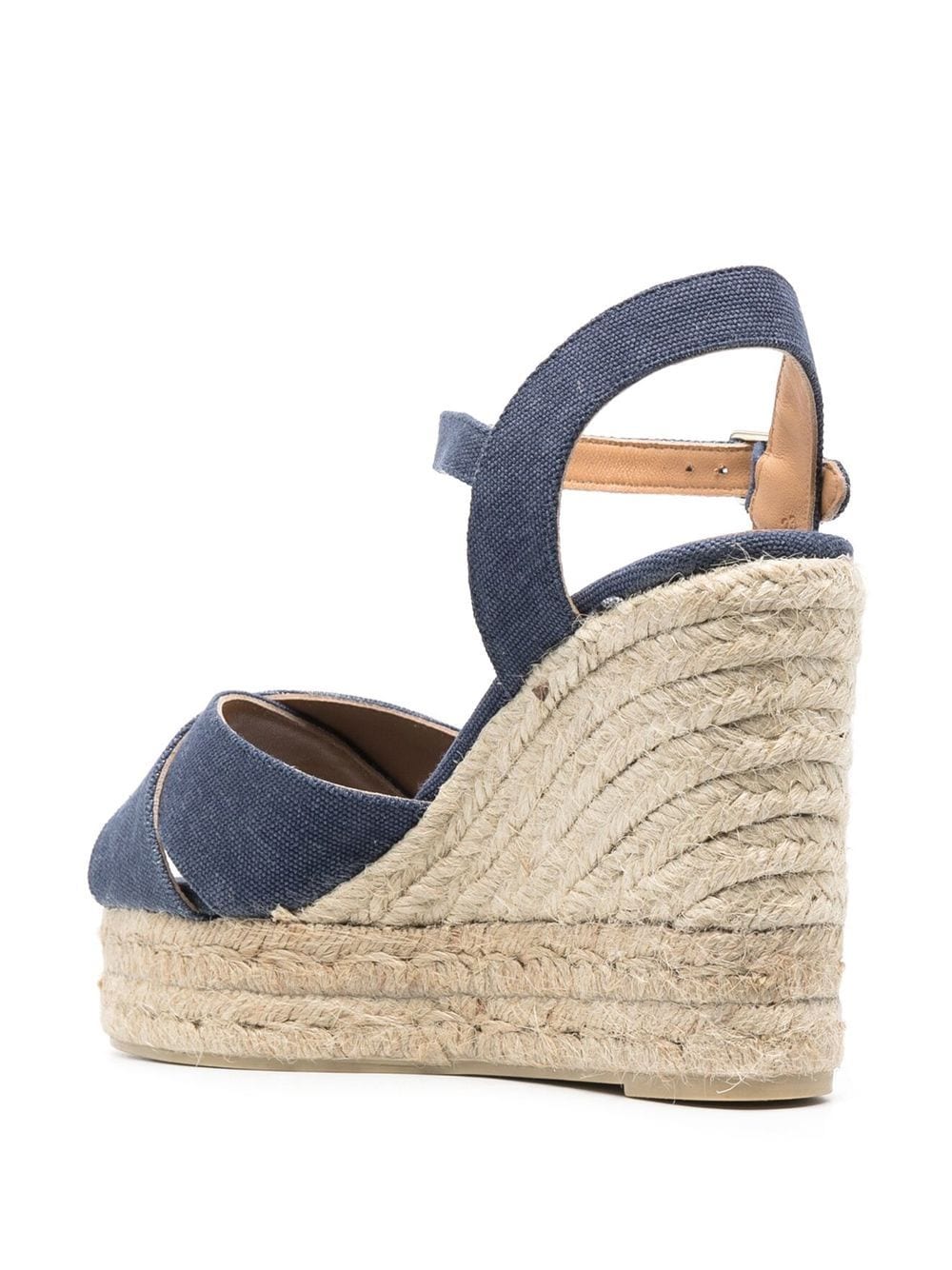 Castaner Blue Leather Espadrille Sandals - Comfortable & Stylish Summer Shoes for Women - Perfect for Beach, Vacation, and Casual Outings