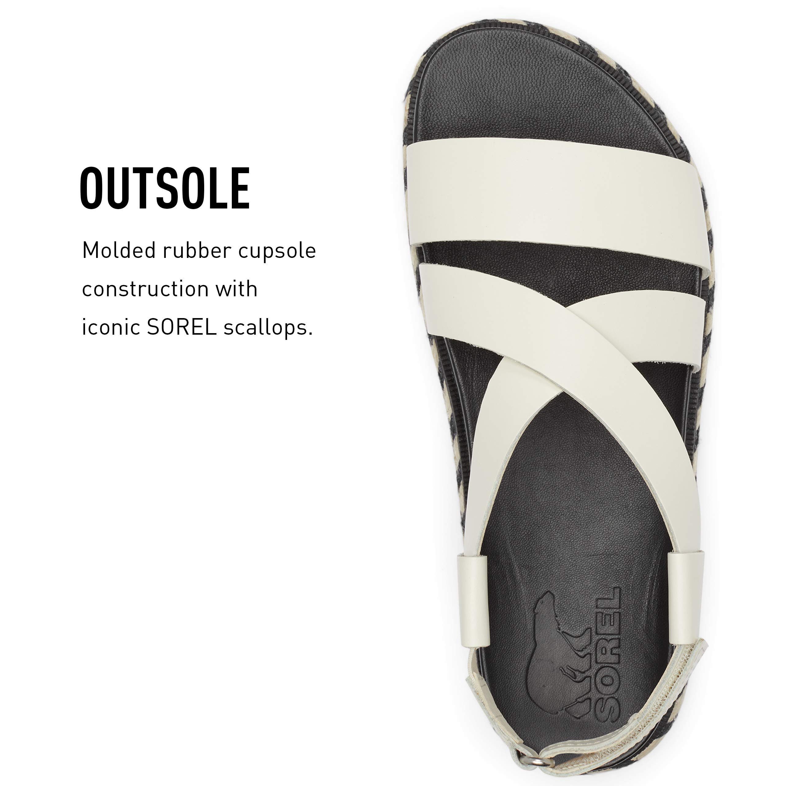 Sorel Women's Roaming Criss Cross Sandal - Comfortable Walking Sandals for Women, Lightweight & Supportive - Perfect for Beach, Travel & Summer Outfits