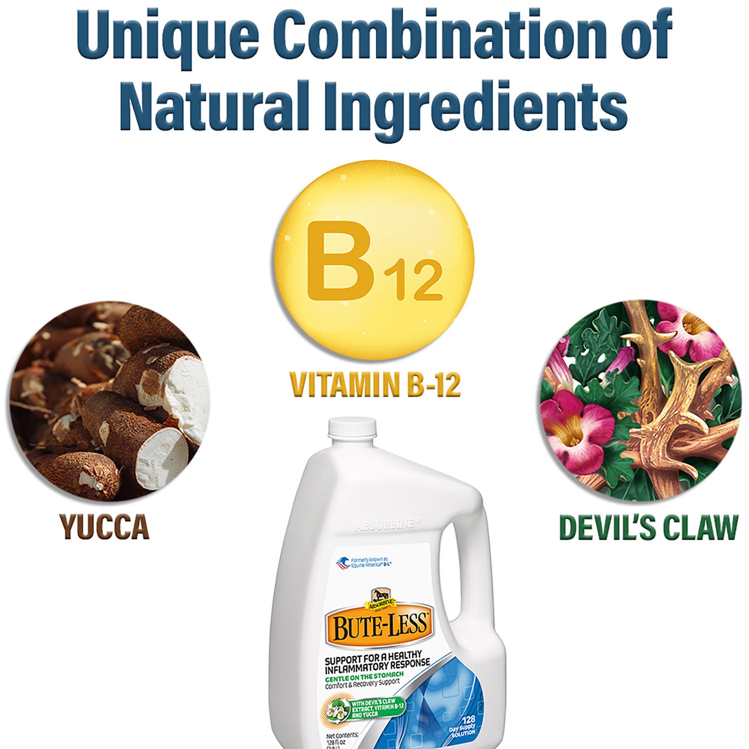 Absorbine Bute Less Horse Joint Supplement - Anti-Inflammatory Pain Relief for Equine Arthritis & Lameness - Ideal for Performance Horses & Senior Equine Care