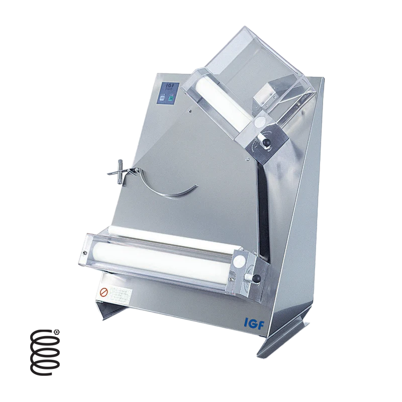 Professional Pizza Dough Roller - L30/40 Stainless Steel Dough Sheeter for Perfect Crust - Ideal for Home Kitchens, Pizzerias & Bakeries