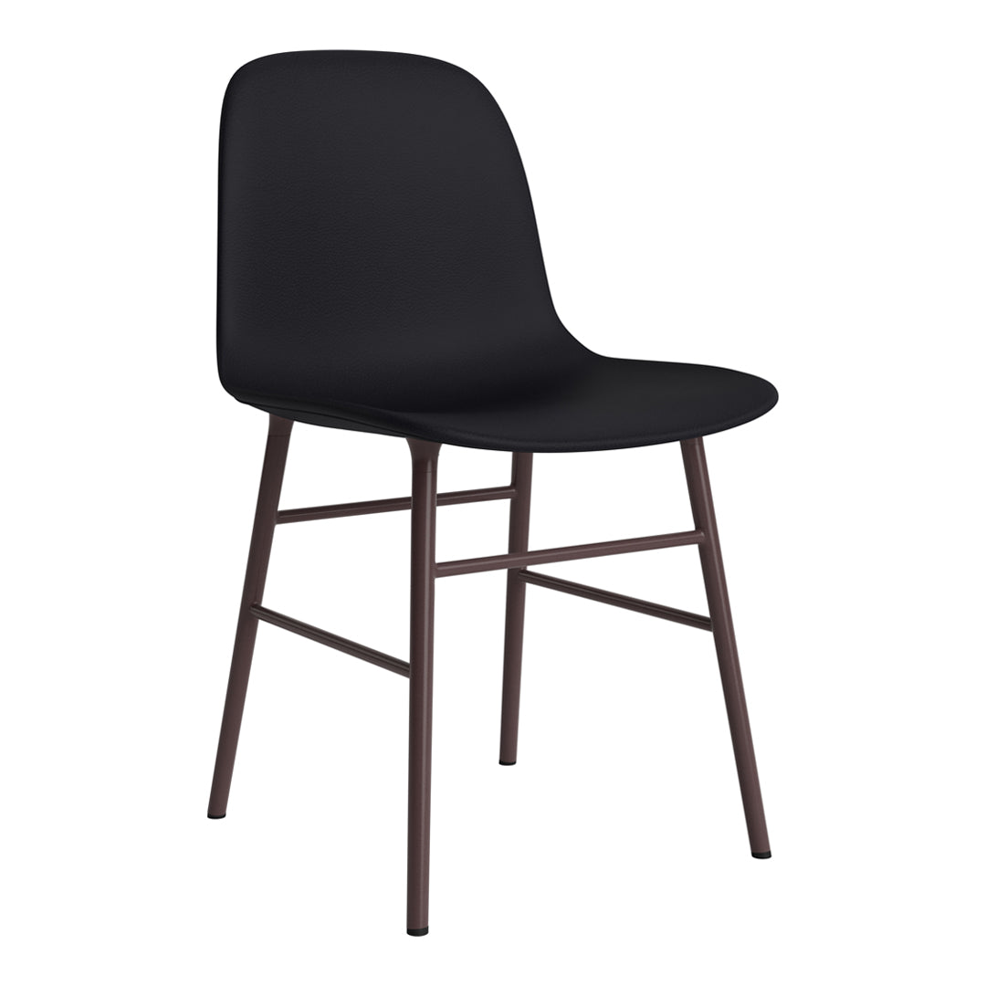 Modern Form Chair with Sturdy Metal Legs & Comfortable Upholstery - Perfect for Home Office, Living Room, or Dining Room Decor