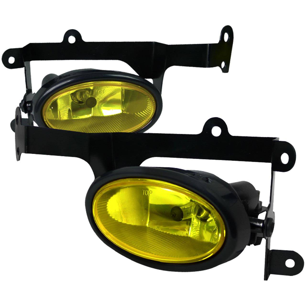 2006-2008 Honda Civic Coupe 2-Door Fog Lights with Amber Lens - Durable Replacement Fog Lamps for Enhanced Visibility in Rain & Foggy Conditions