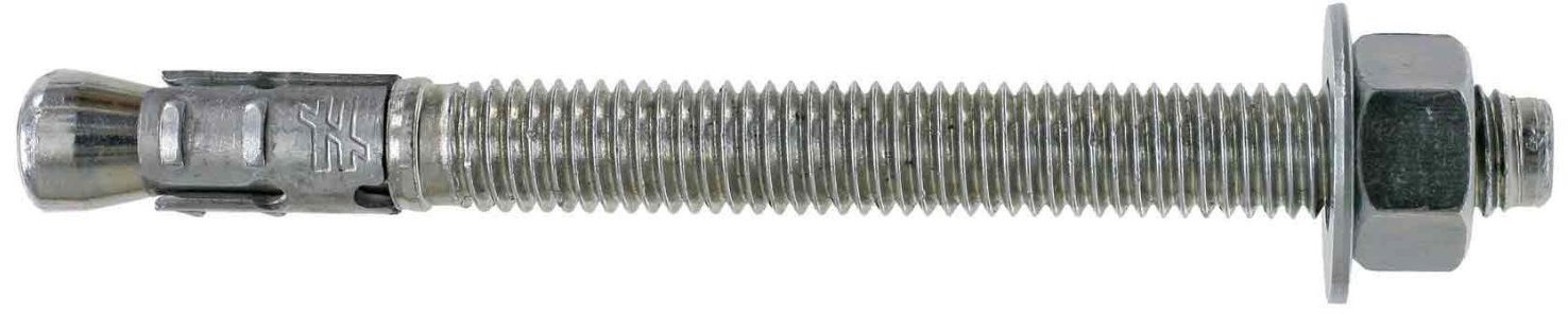 Simpson Strong-Tie STB2-62100 Strong-Bolt® 2 — 5/8-in. x 10-in. Wedge Anchor (10-Pack) - Heavy Duty Concrete Anchors for Construction, Masonry & Structural Fastening - Ideal for Securing Beams, Railings & Structural Components