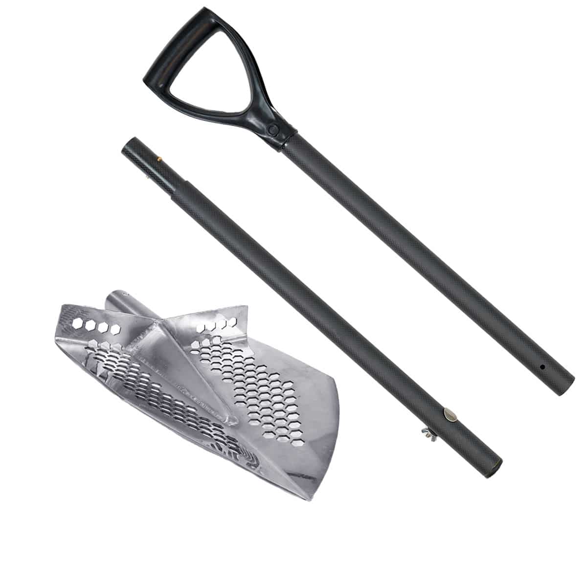 Dune Scoops Stainless Steel 2.0mm Shovel - Heavy Duty Digging Tool with 10mm Hexagonal Hole - Perfect for Gardening, Camping & Outdoor Adventures