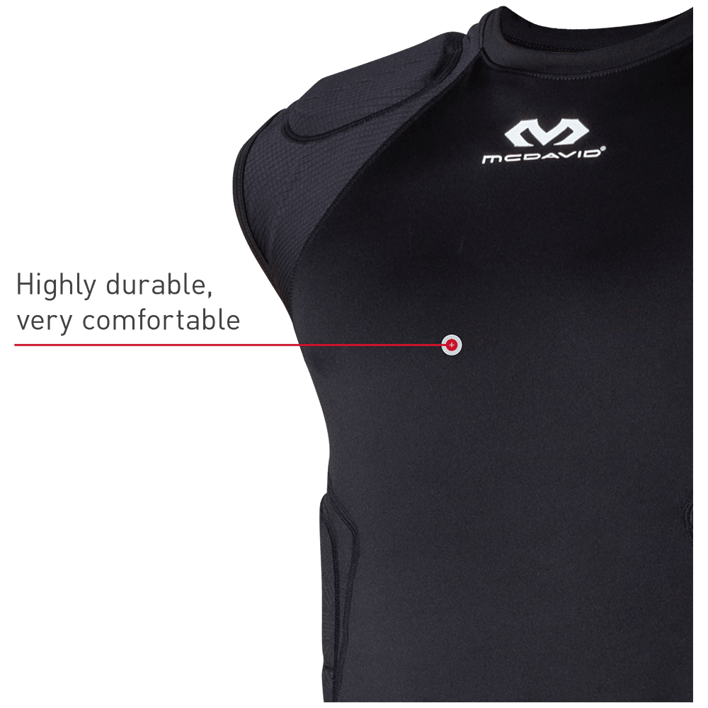 Rival™ Integrated Shirt with 5 Pads - Breathable Performance Compression Top for MMA, Boxing & Training - Ideal for Combat Sports & Gym Workouts