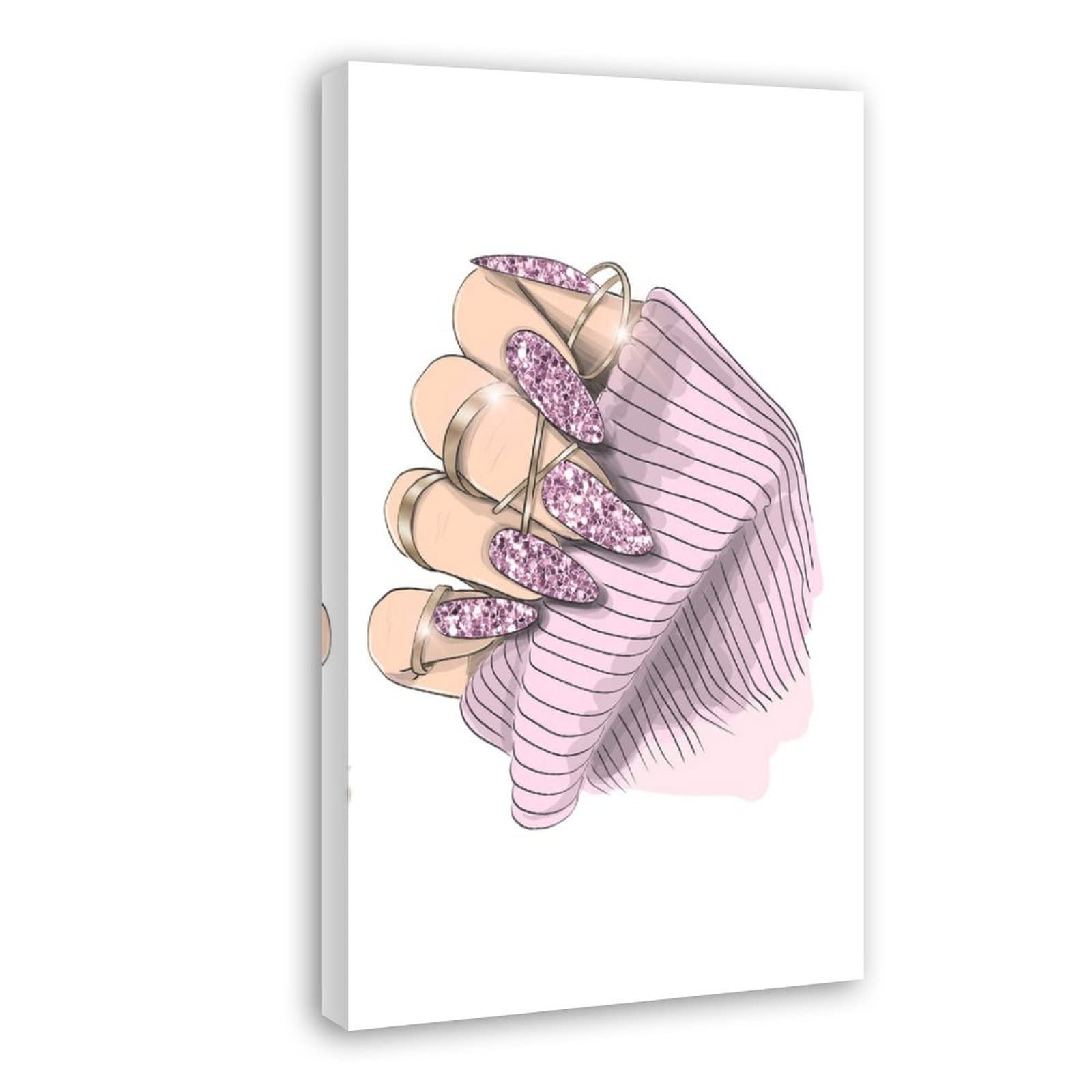 Professional Beauty Salon & Spa Wall Decor - Aesthetic Canvas Poster for Nail Technicians, Artists, Bedroom & Office - 20x30 Inch (50x75cm) Framed Gift - Perfect for Salon Interior Design, Nail Studio Decor & Home Aesthetics