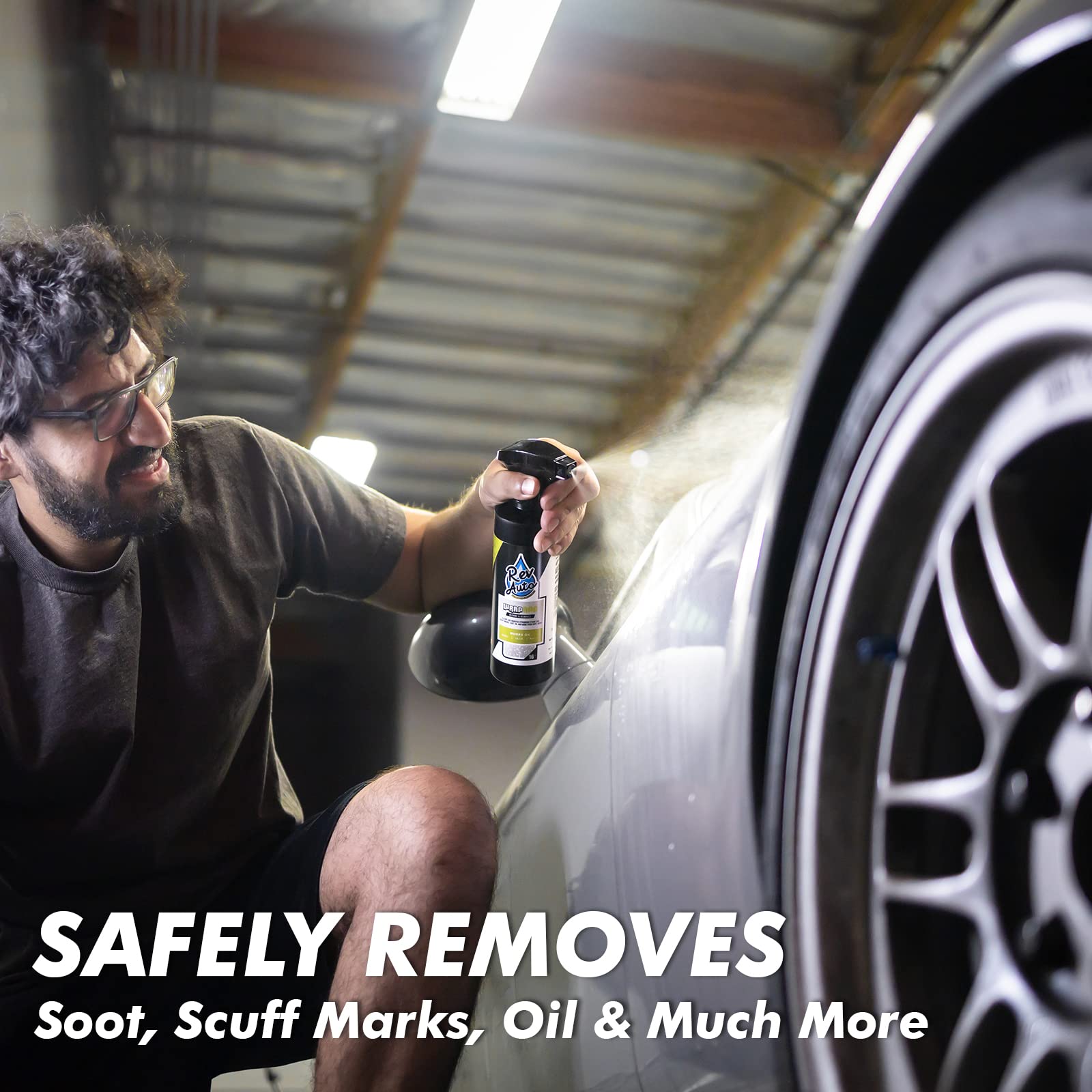 Rev Auto Wrap APC - Car Wrap Stain Remover for Scuff Marks, Soot, Oil & Stains | Safe for All Vinyl Wraps | 16 Fl Oz | Perfect for Detailing, Auto Shops & DIY Car Care