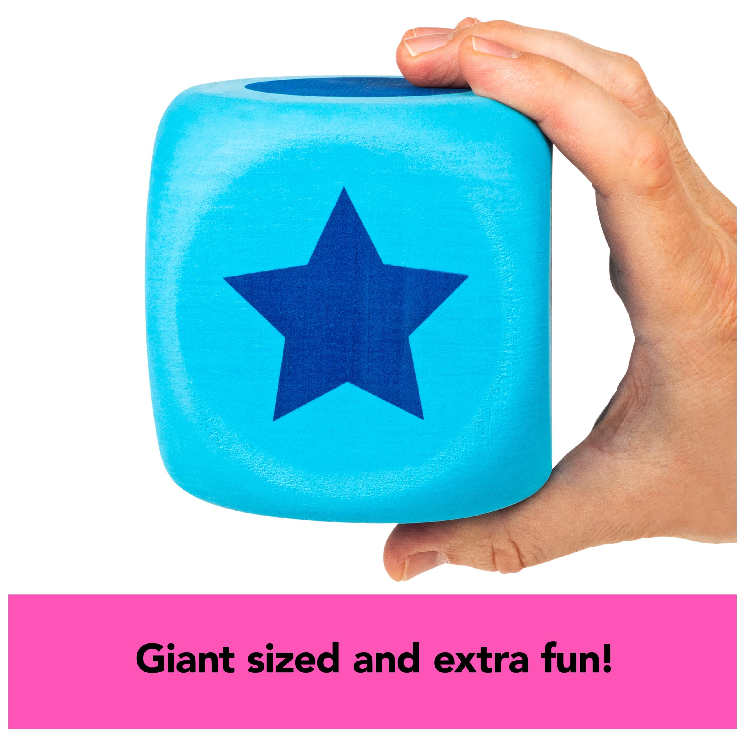 Spin Master Games Left Center Right Giant Edition - Oversized Family Board Game for Indoor & Outdoor Fun, 2-4 Players, Ages 6+ | Perfect for Birthday Parties, Family Game Nights & Backyard Gatherings