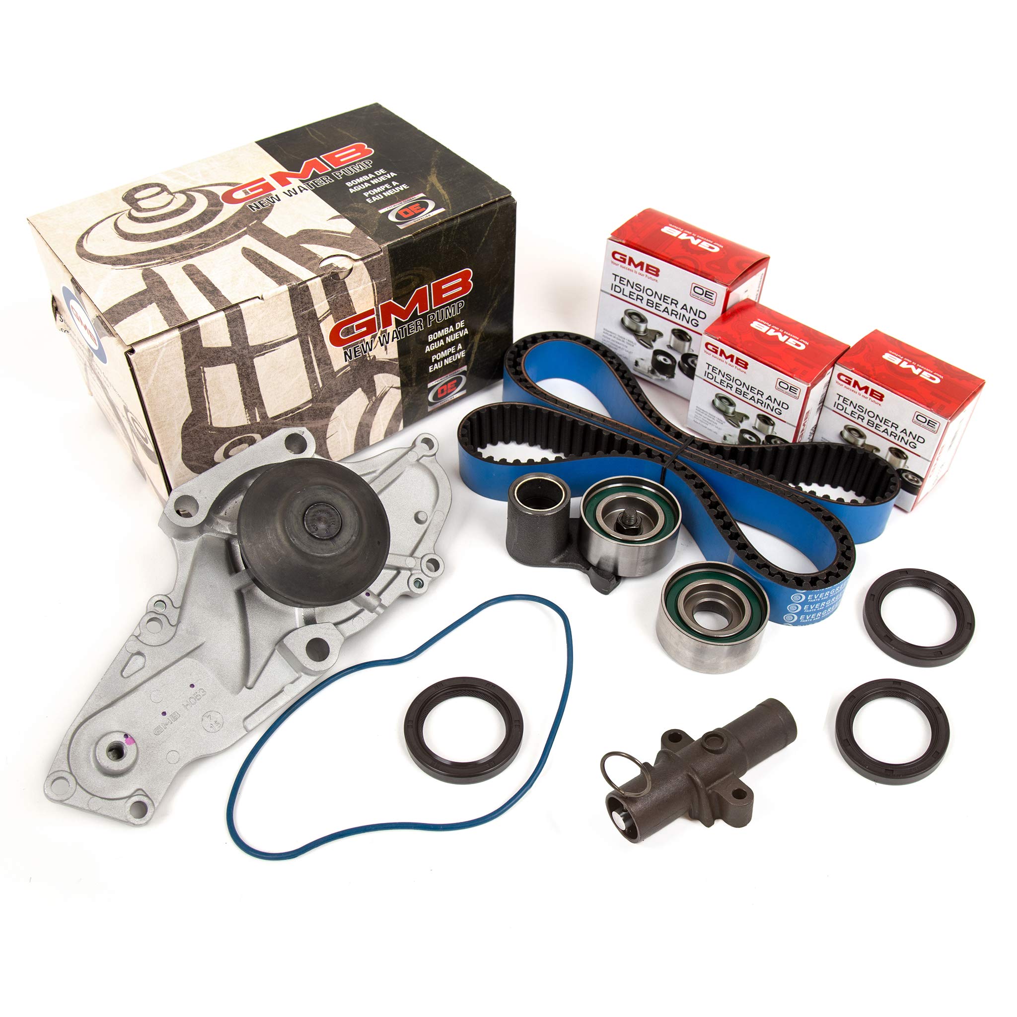 GMB Timing Belt Kit with Water Pump - Compatible with 2003-2008 Honda Pilot, Acura MDX & TL 3.5L J35A Engine - Perfect for Engine Maintenance & Repair